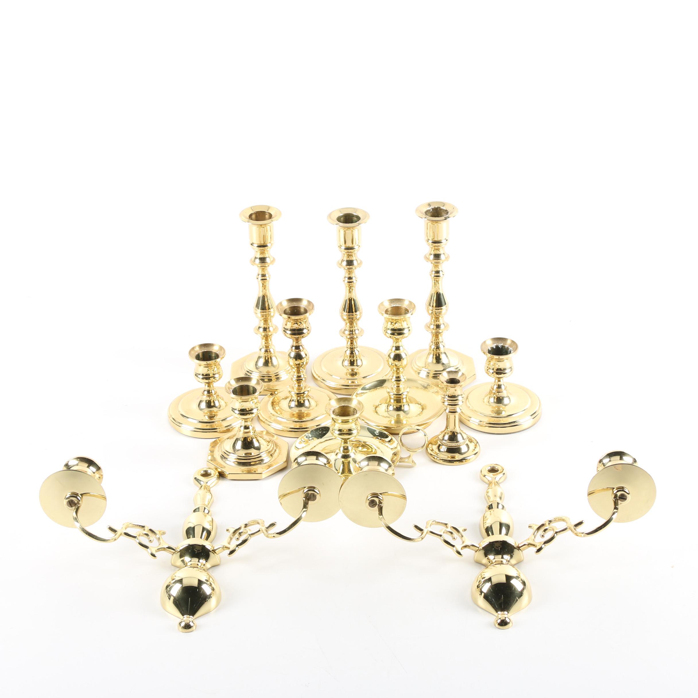 Baldwin Brass Candlesticks and Sconces