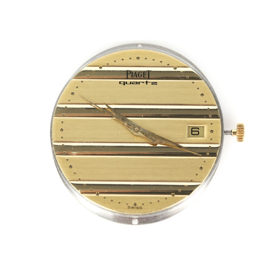 Piaget 14K Yellow Gold Polo Quartz Watch Face