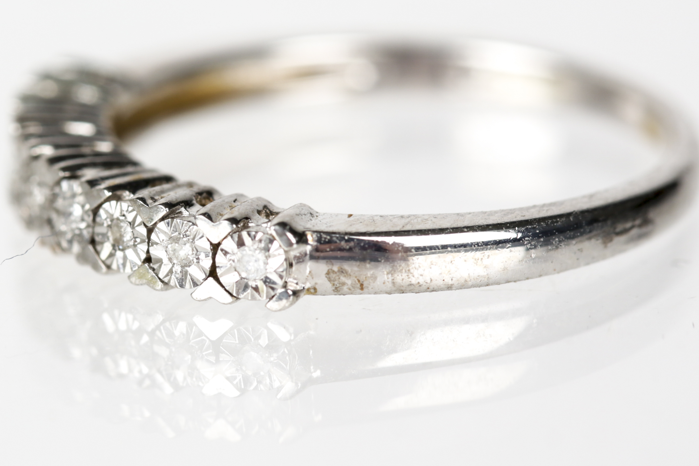 Sterling Silver Diamond Ring