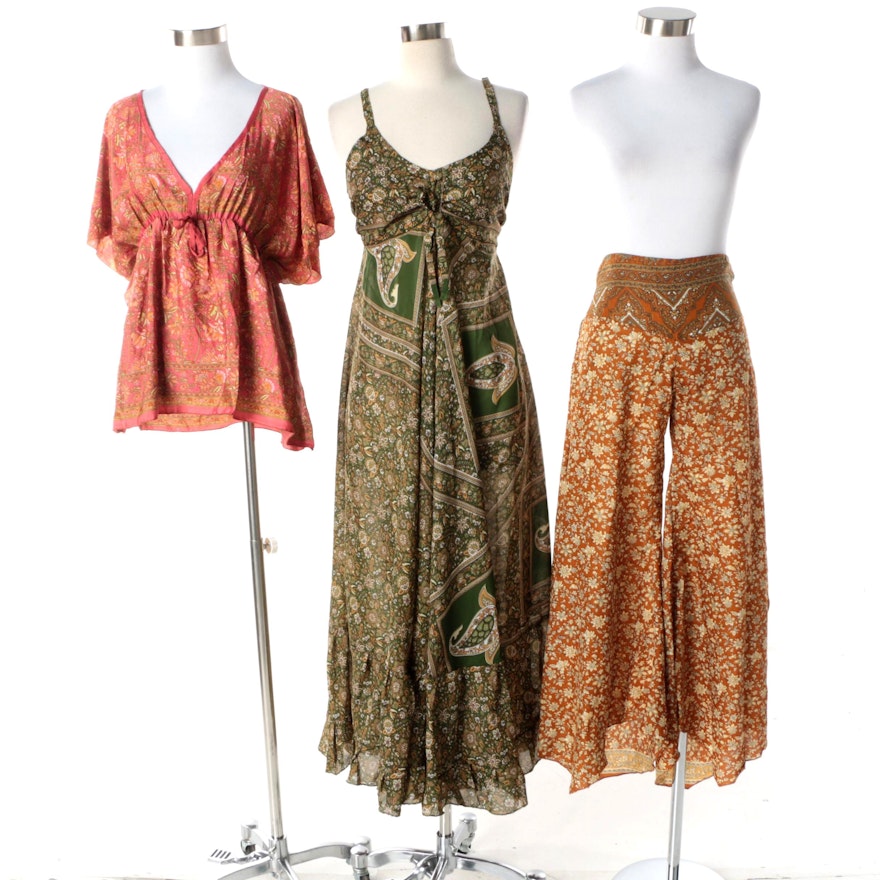 Aller Simplement Floral Separates Made From Upcycled Vintage Saris