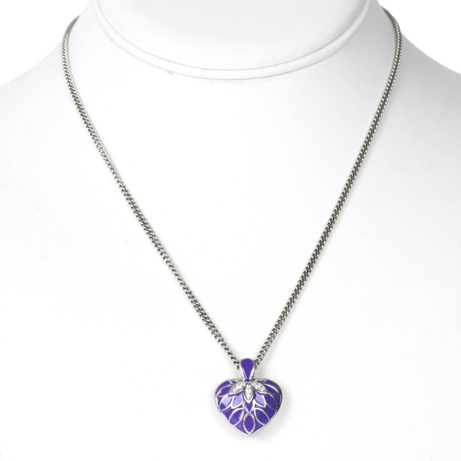 Sterling Silver Enameled Cubic Ziconia Jewelry