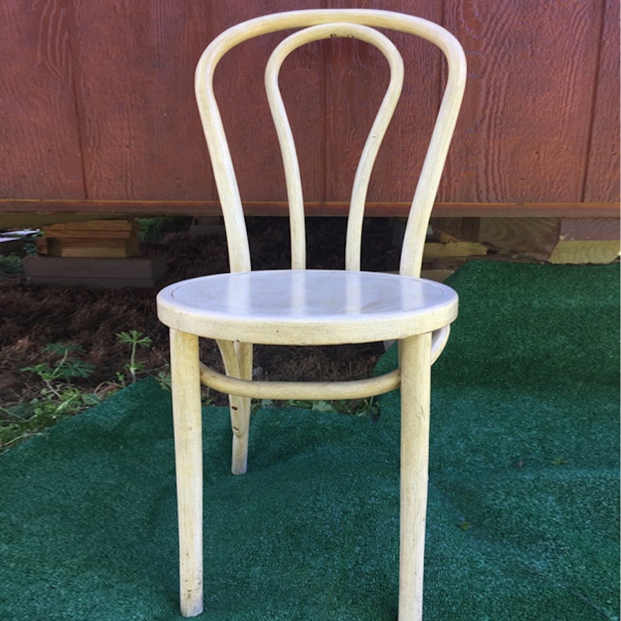 Vintage Painted Bentwood Parlor Chair