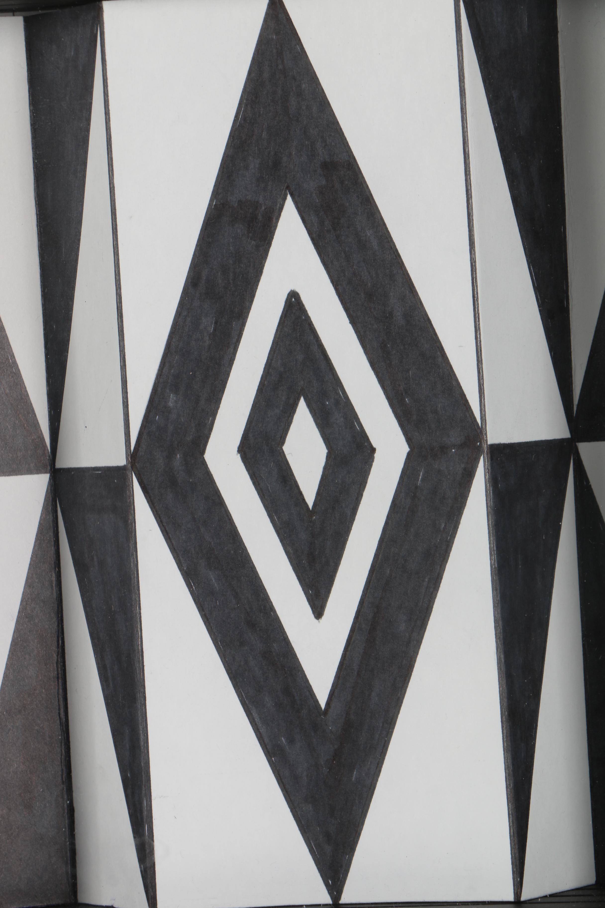 Vernon Rader Ink and Paper Collages