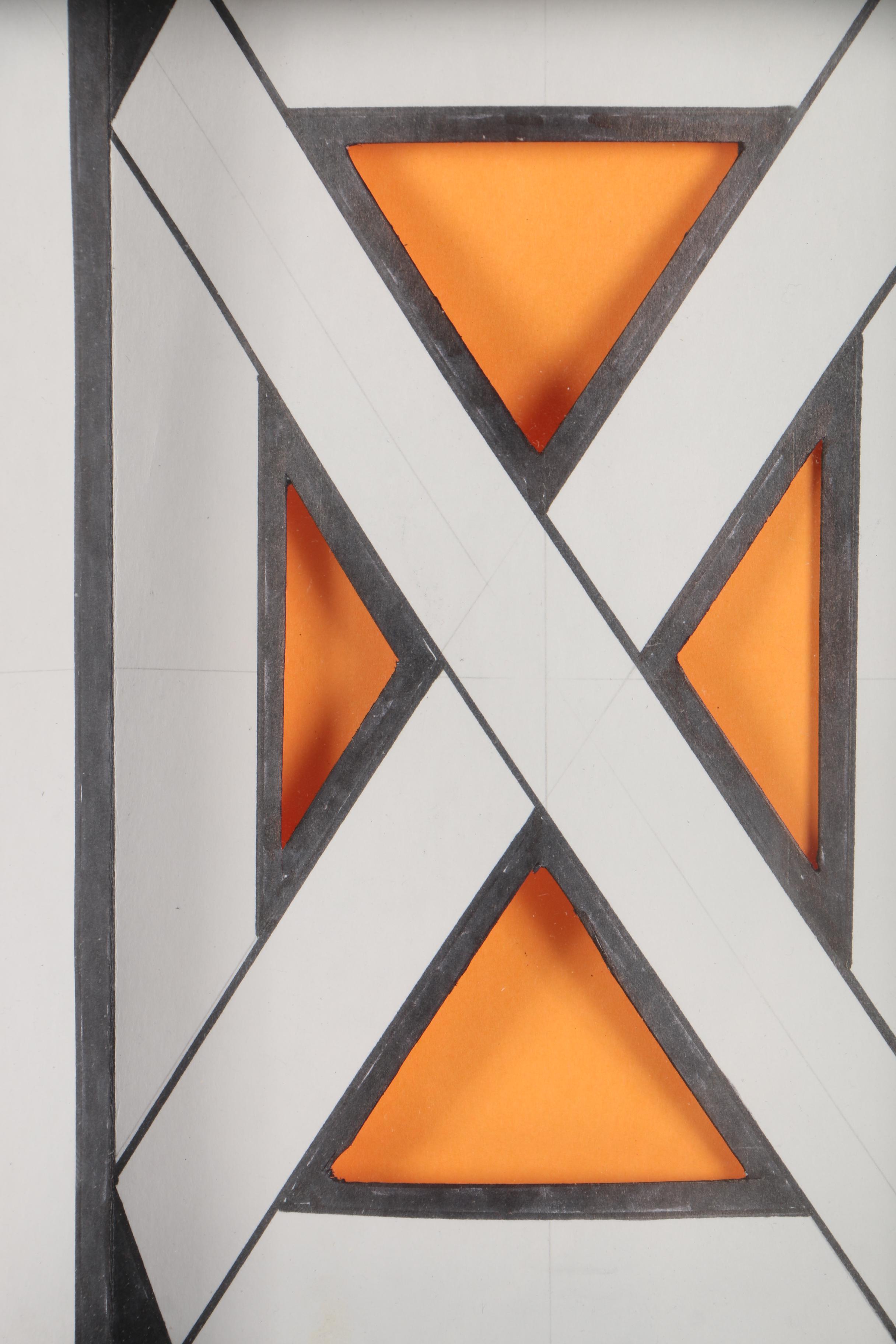 Vernon Rader Ink and Paper Collages