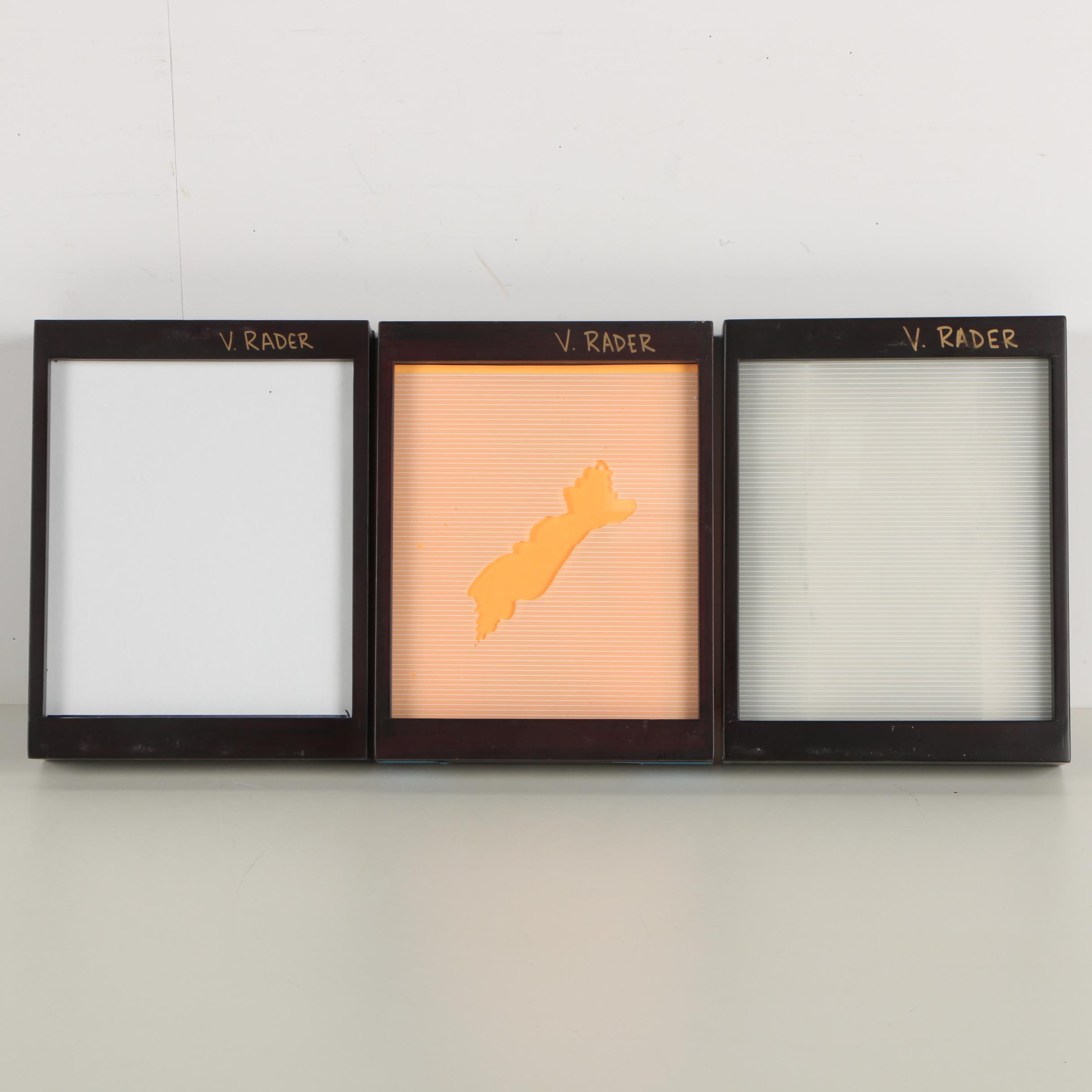 Vernon Rader Ink and Paper Collages