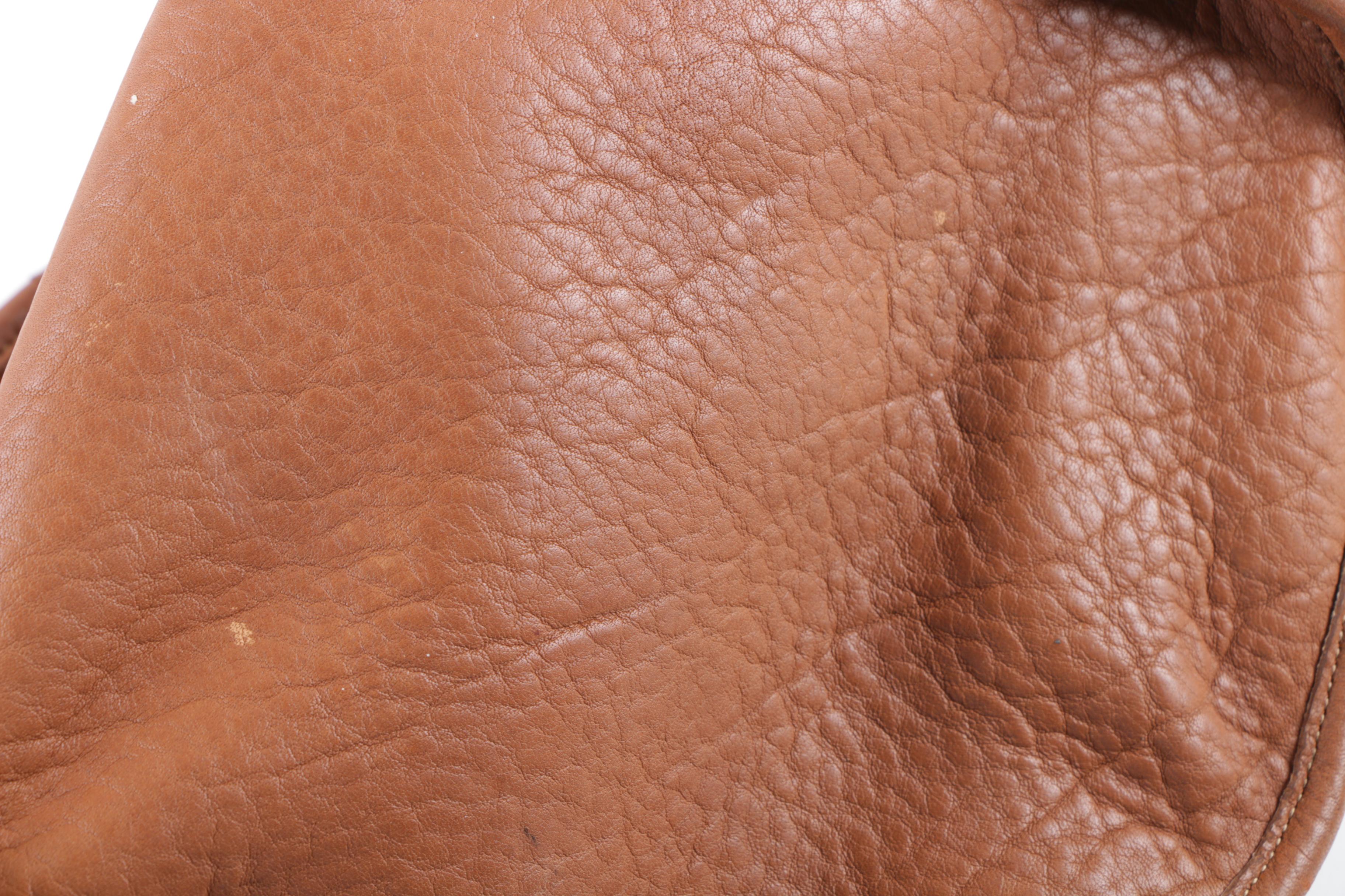 Vintage Coach Tan Suede and Leather Bucket Bag