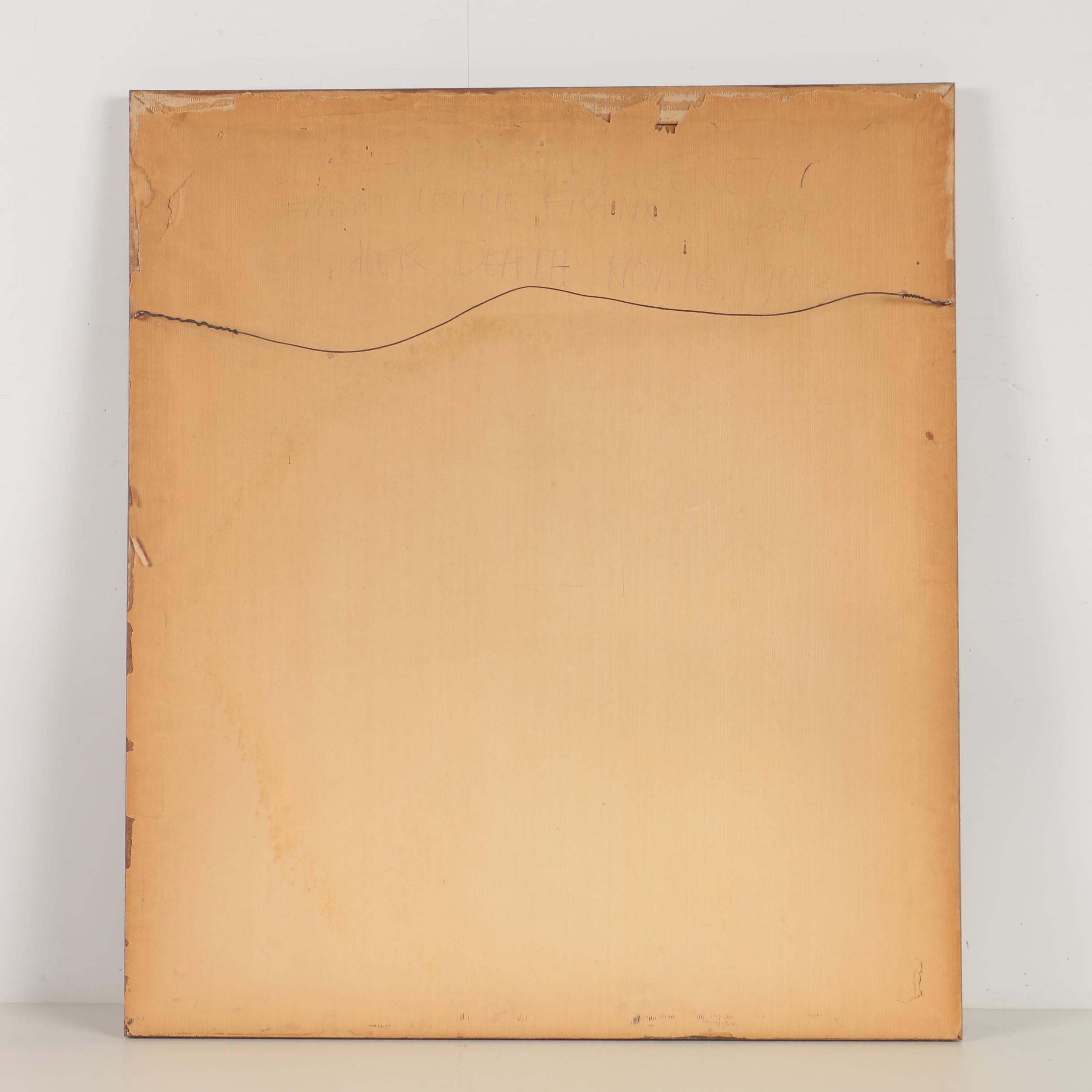 Jack Harrington 1954 Watercolor Painting with Charcoal