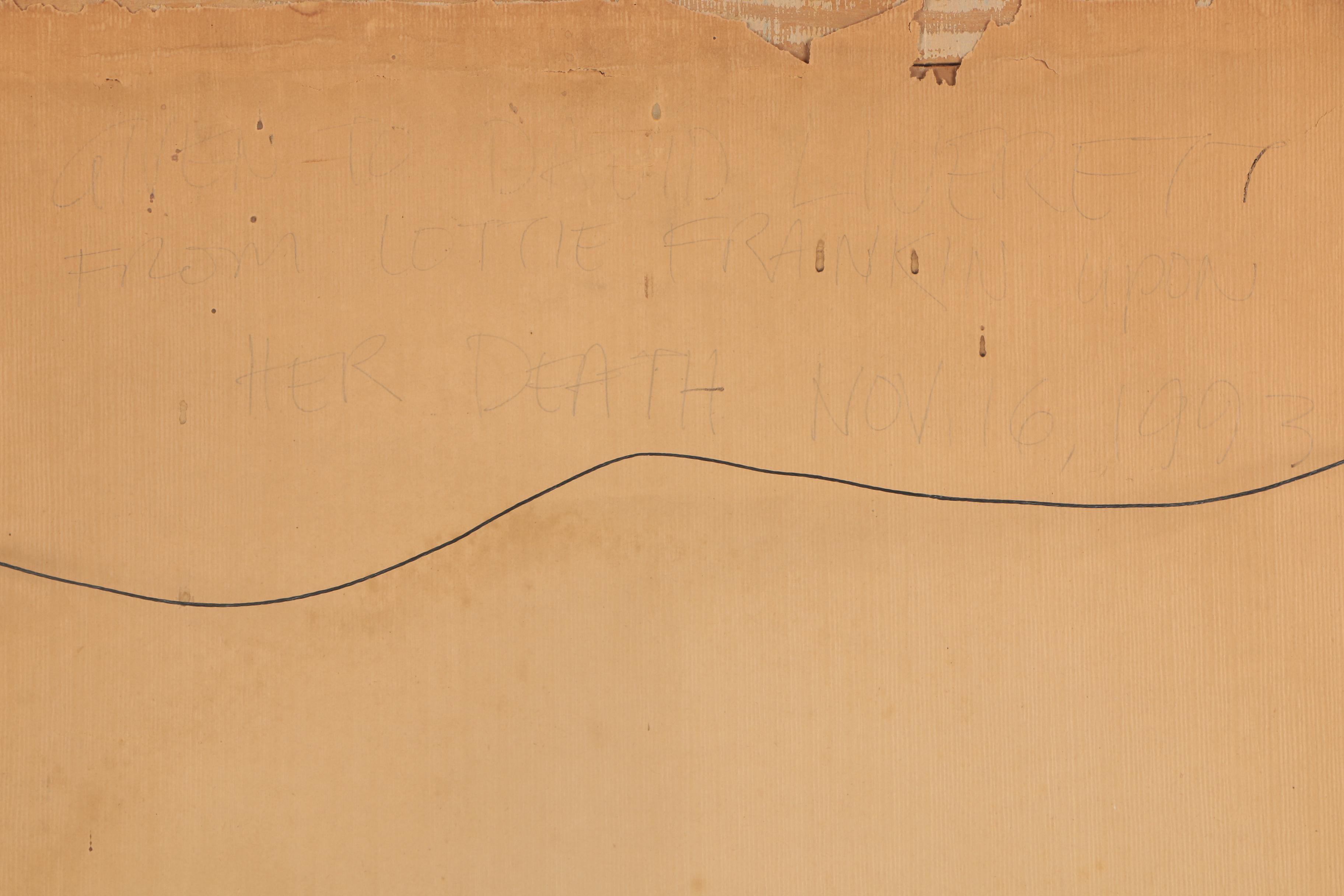 Jack Harrington 1954 Watercolor Painting with Charcoal