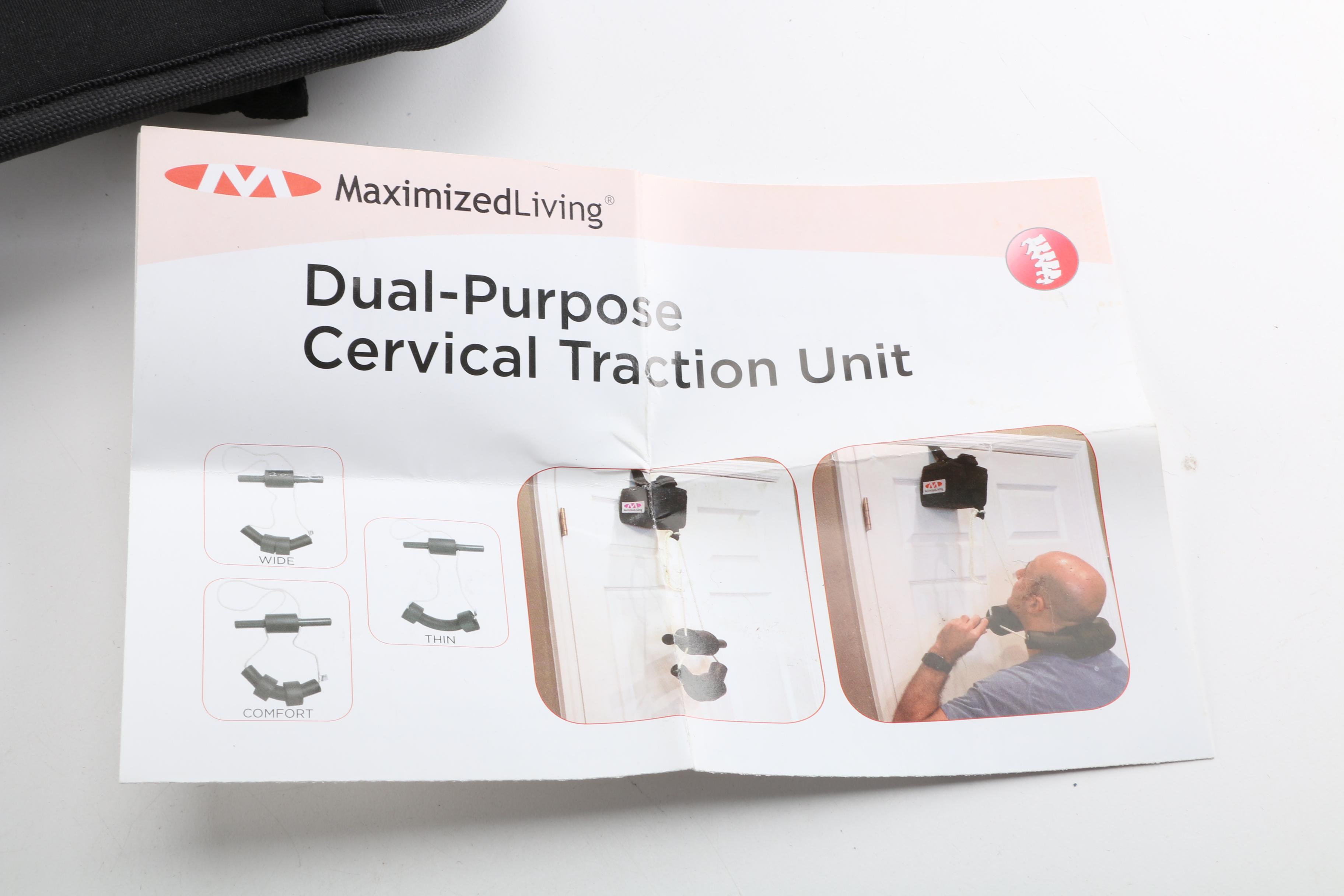 Maximized Living Dual-Purpose Cervical Traction Unit Chiropractic Spinal Kit