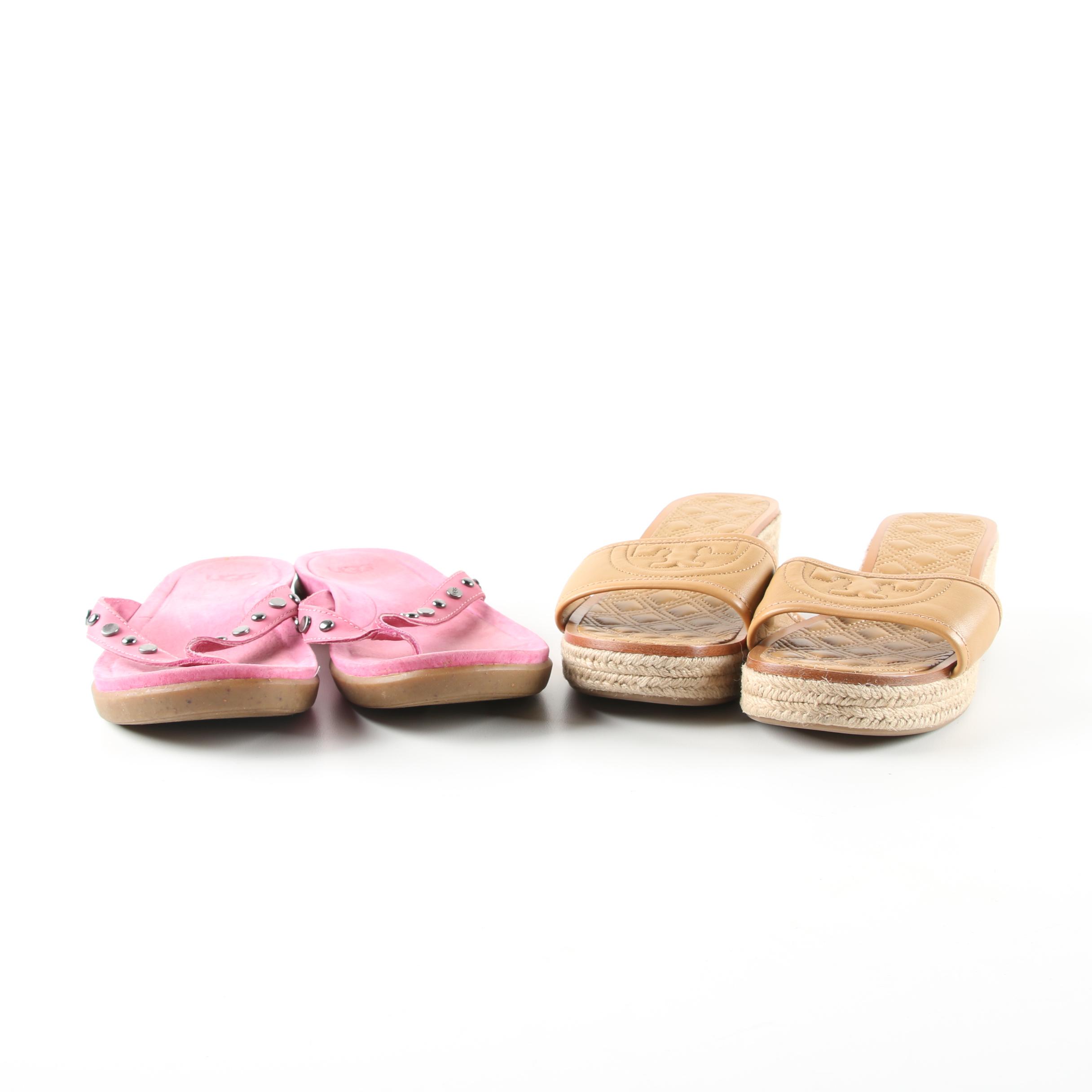 Women's Tory Burch and UGG Sandals
