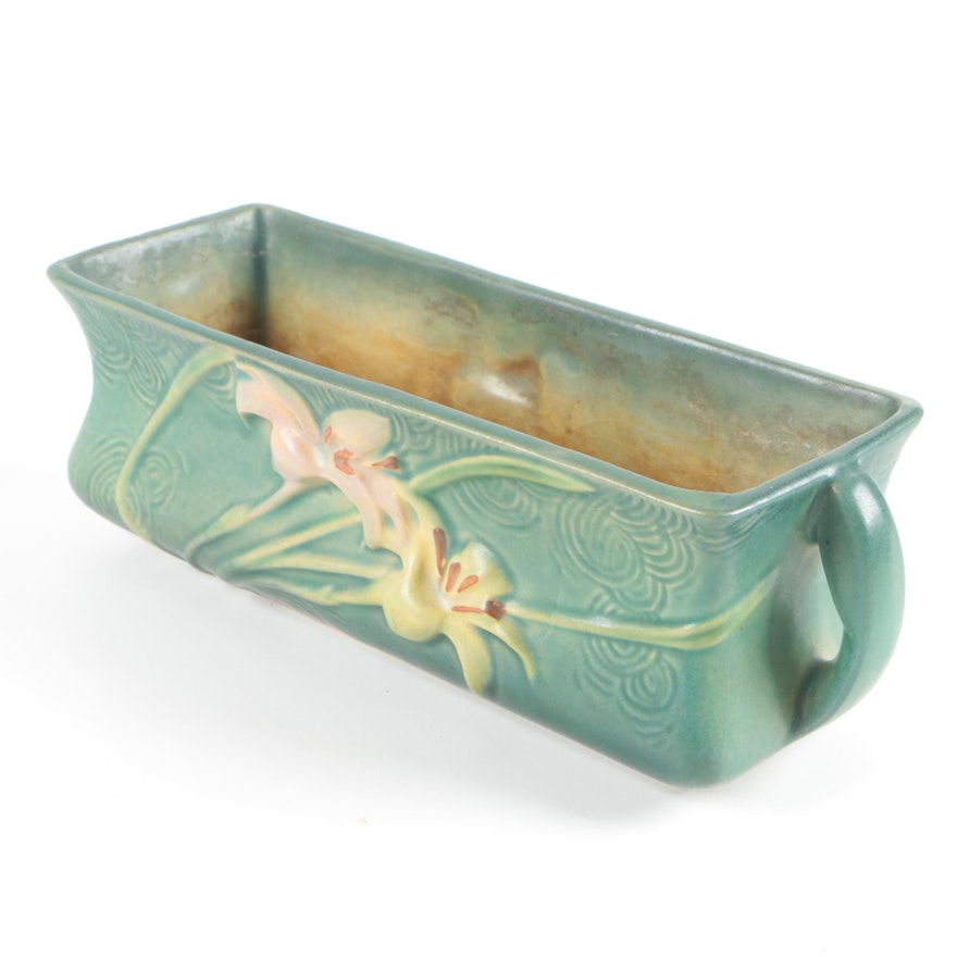 1940s Roseville Pottery "Zephyr Lily" Window Box