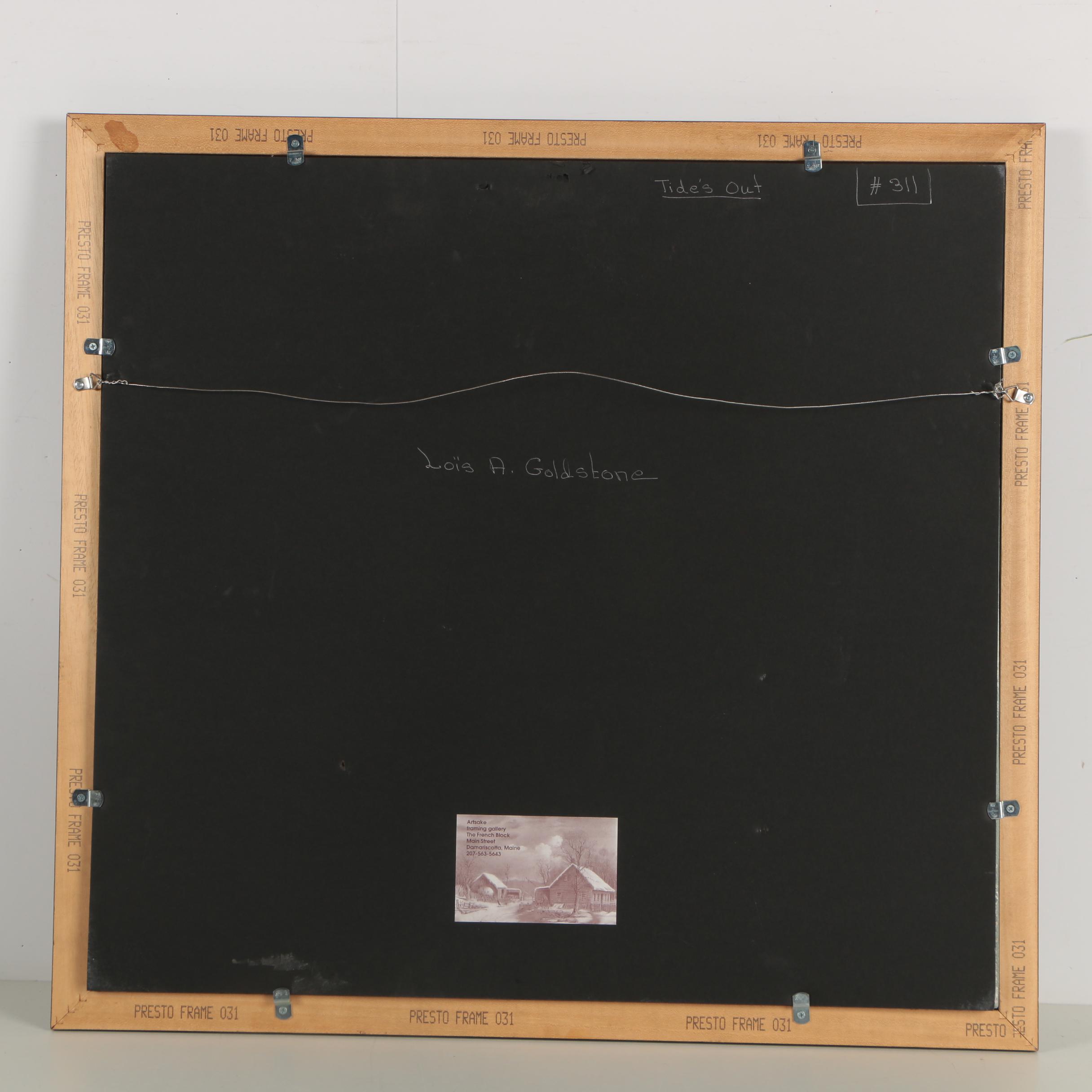 Lois A. Goldstone Oil Painting "Tide's Out"