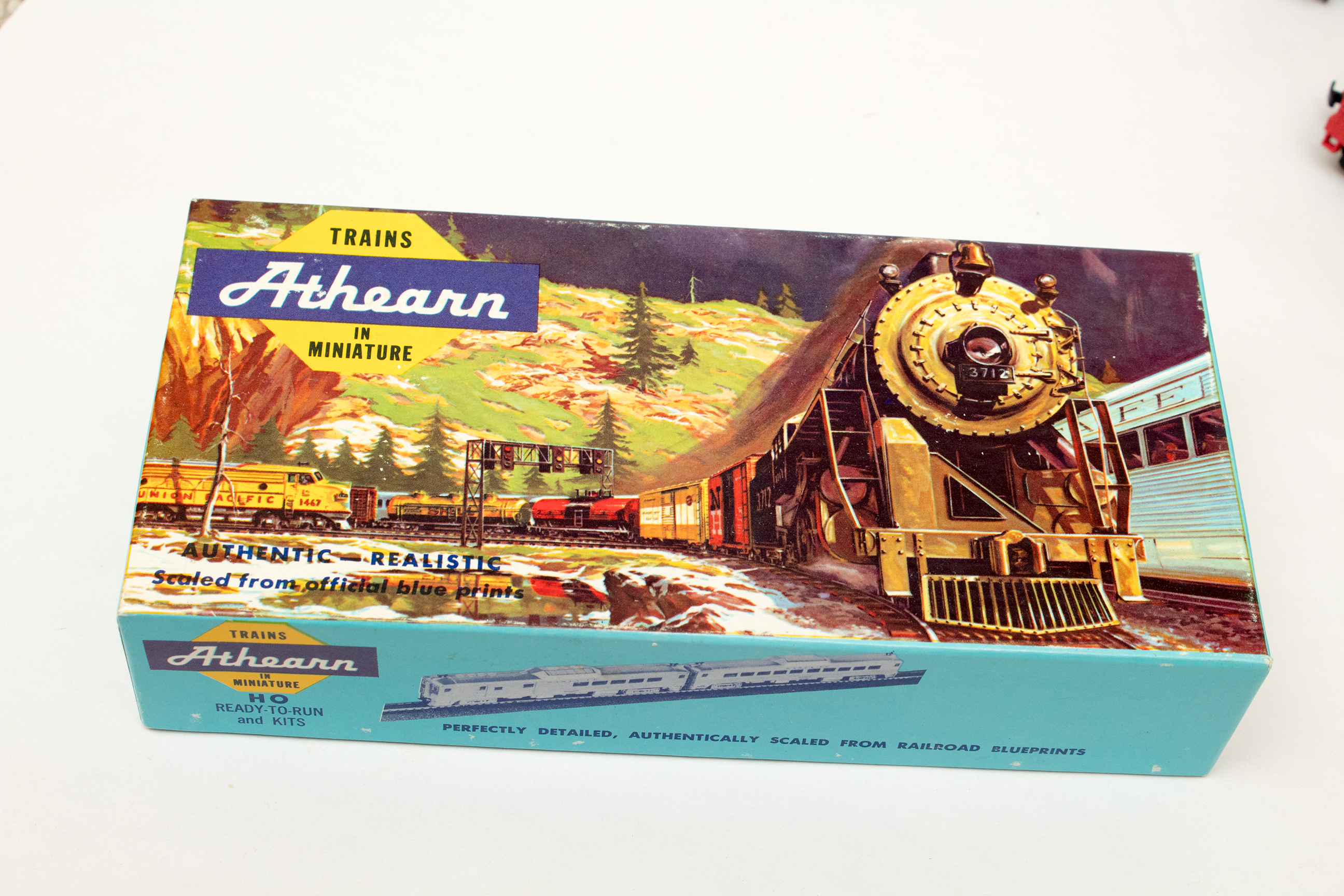 Assorted HO Scale Athearn "Blue Box" Locomotives and Train Cars