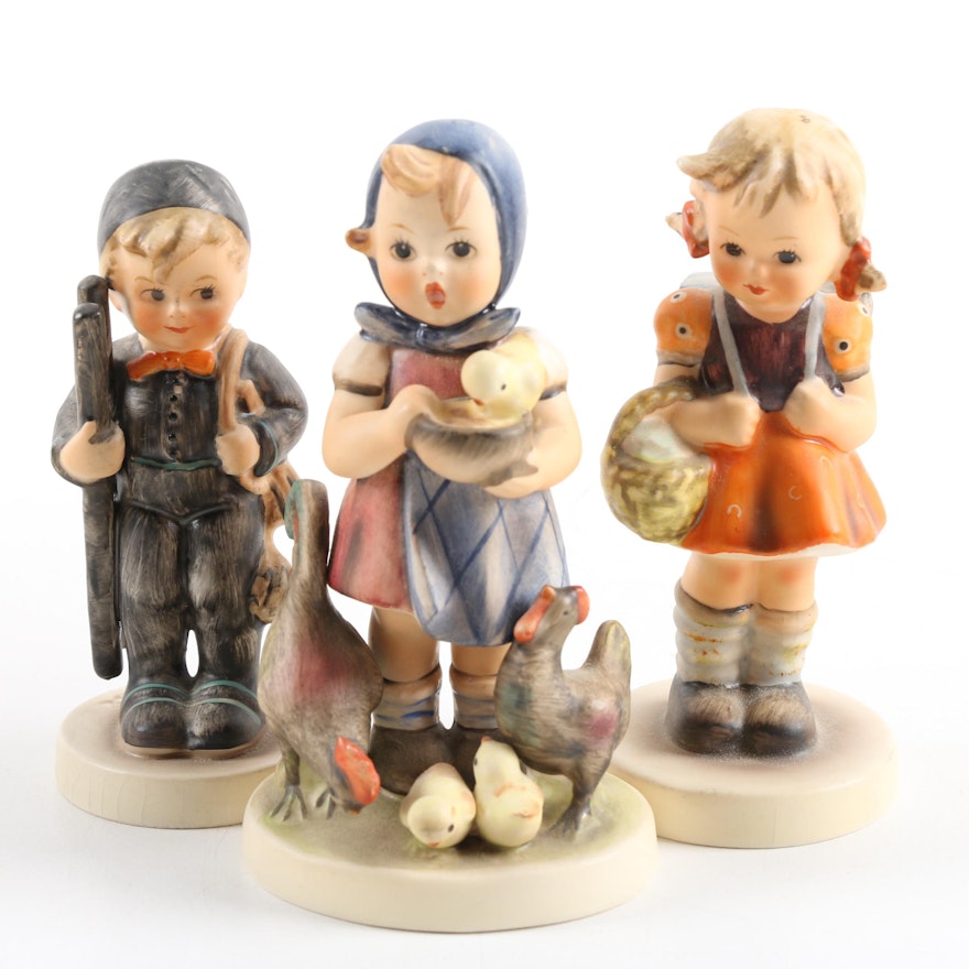 Goebel Figurines Including "Feeding Time"