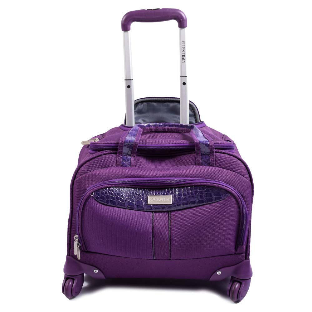 Ellen Tracy Purple Rolling Carry on Bag EBTH