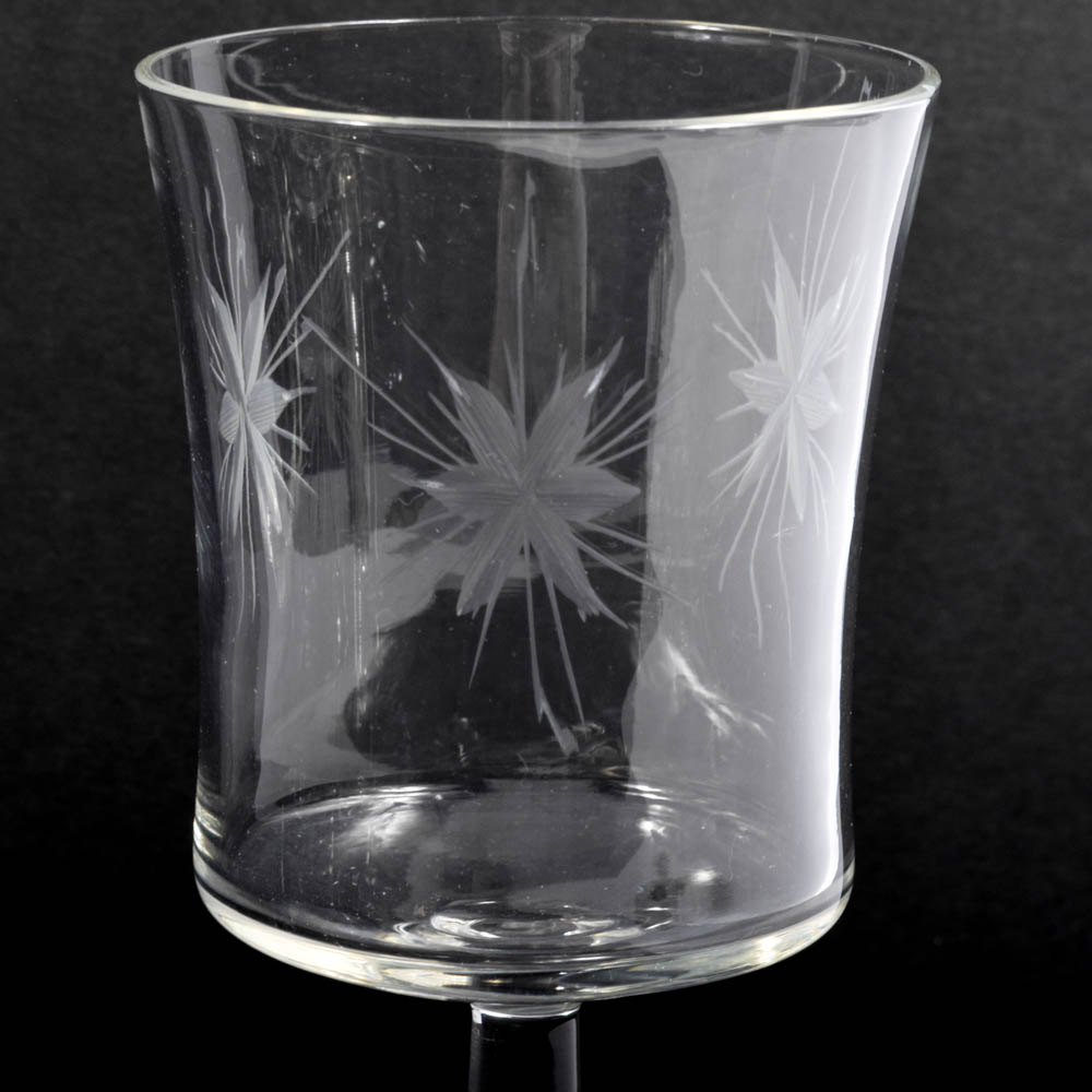 Tiffin-Franciscan "Six Point Star" Stemmed Glasses