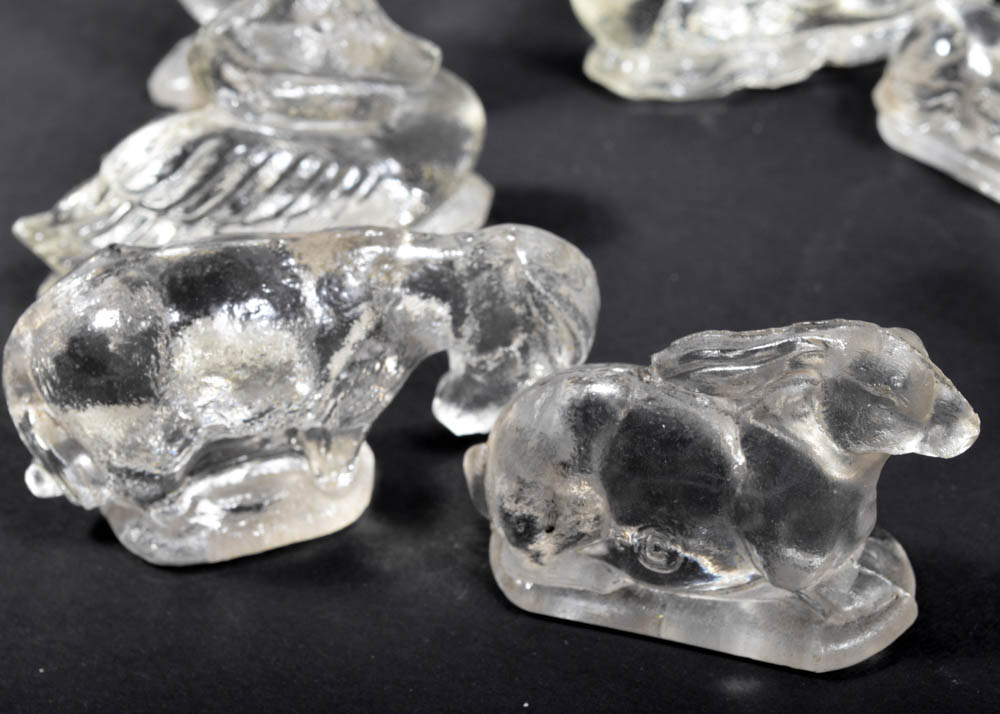 Vintage Miniature Glass Animal Figurines