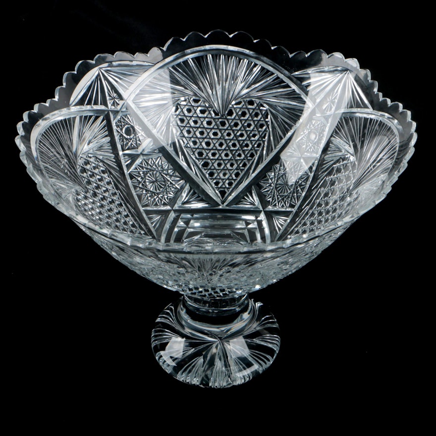 Cut Glass Crystal Bowl