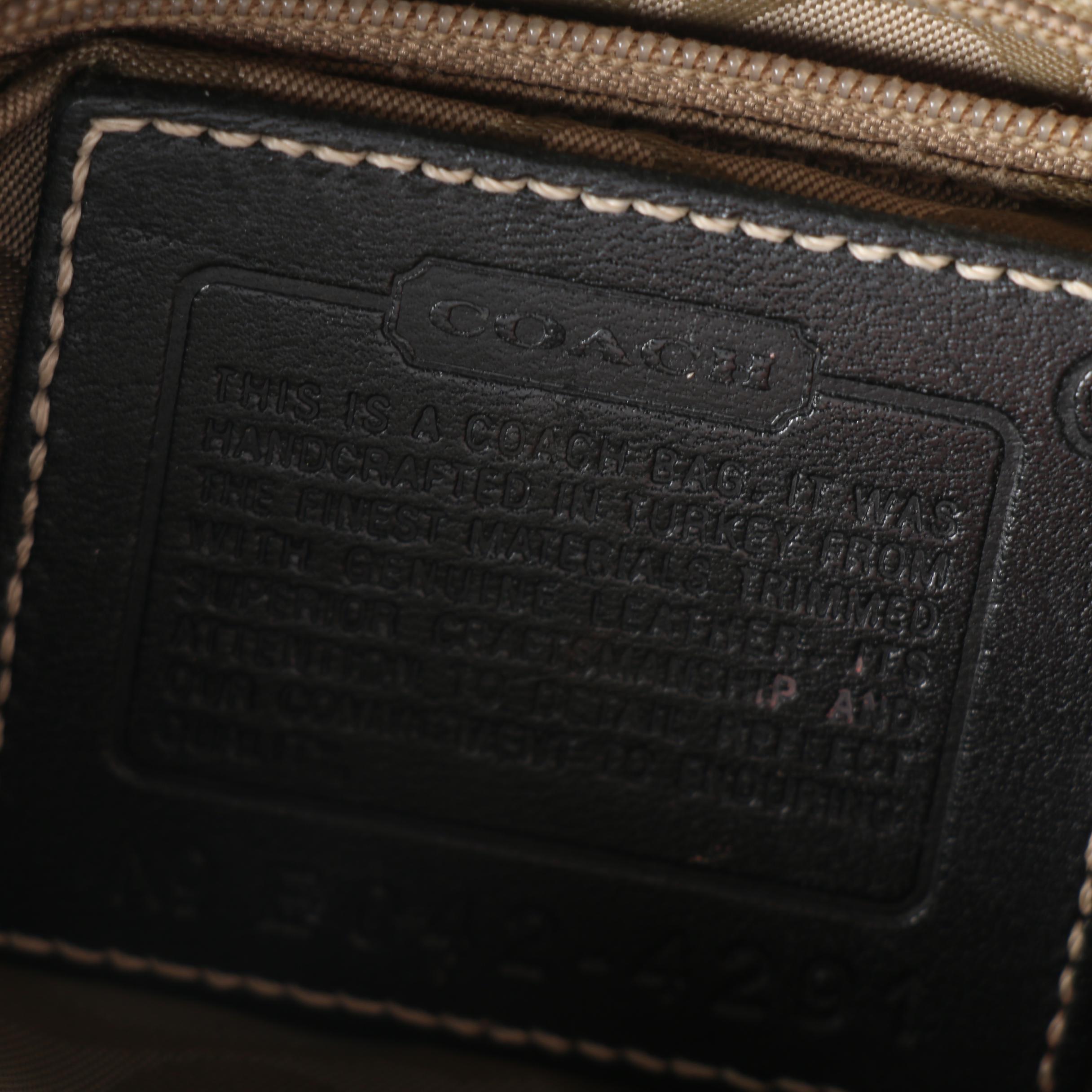 Coach Soho Black Leather Shoulder Bag and Black Nylon Baguette