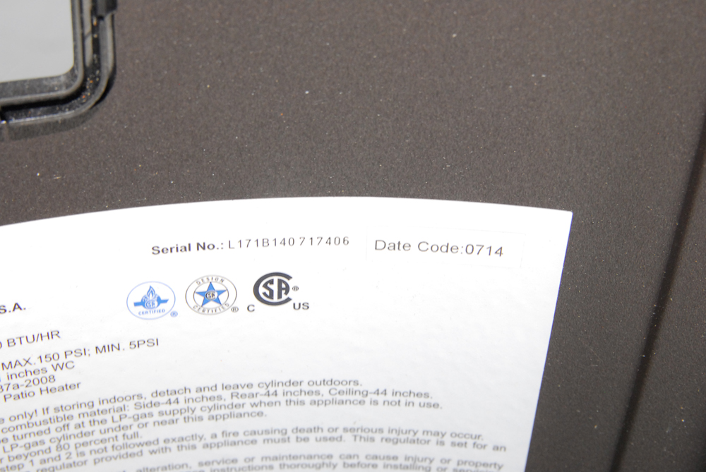 LG Sourcing Inc. Gas Patio Heater