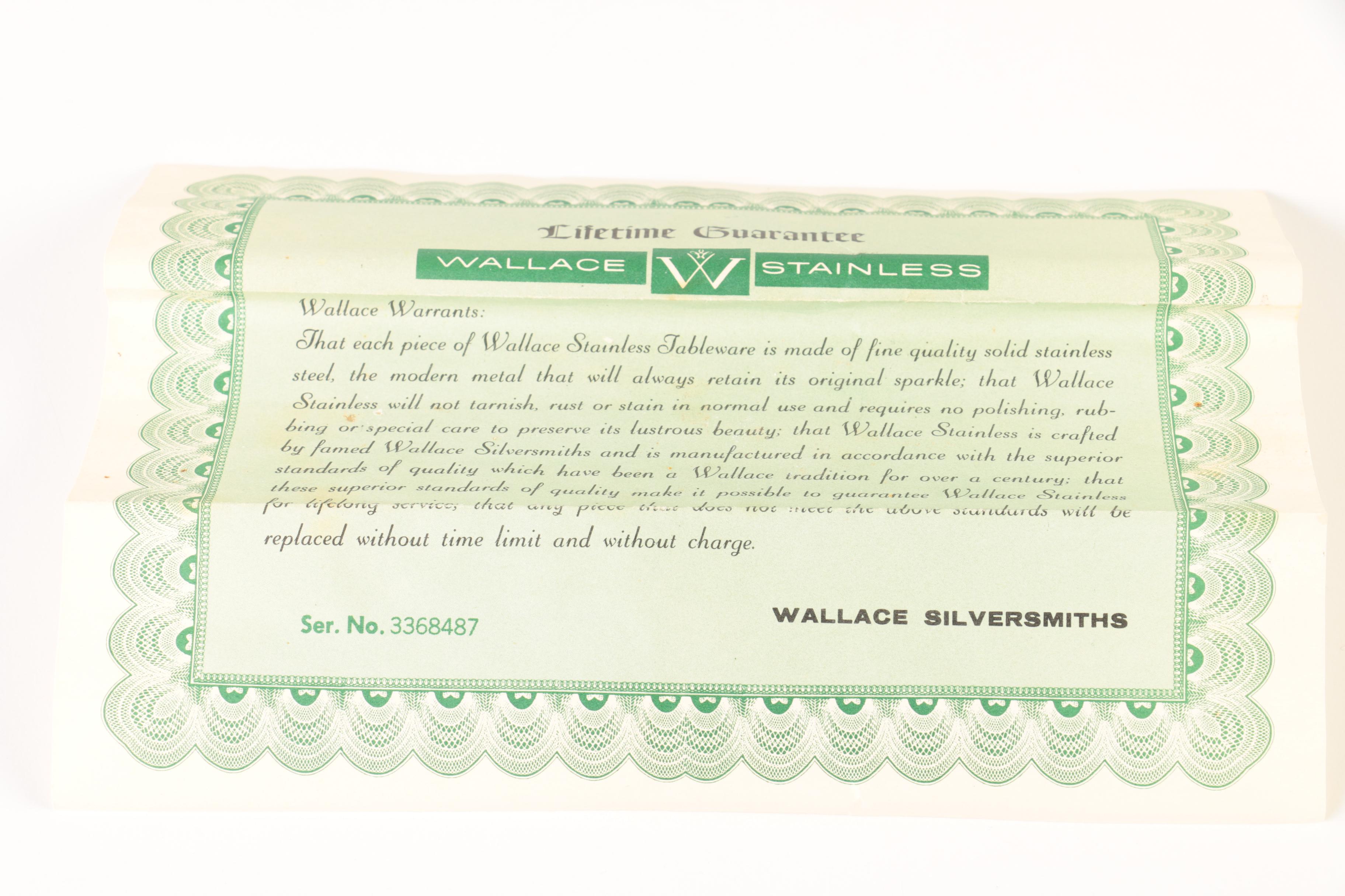 Vintage Wallace "Falling Leaf" Stainless Steel Flatware Set