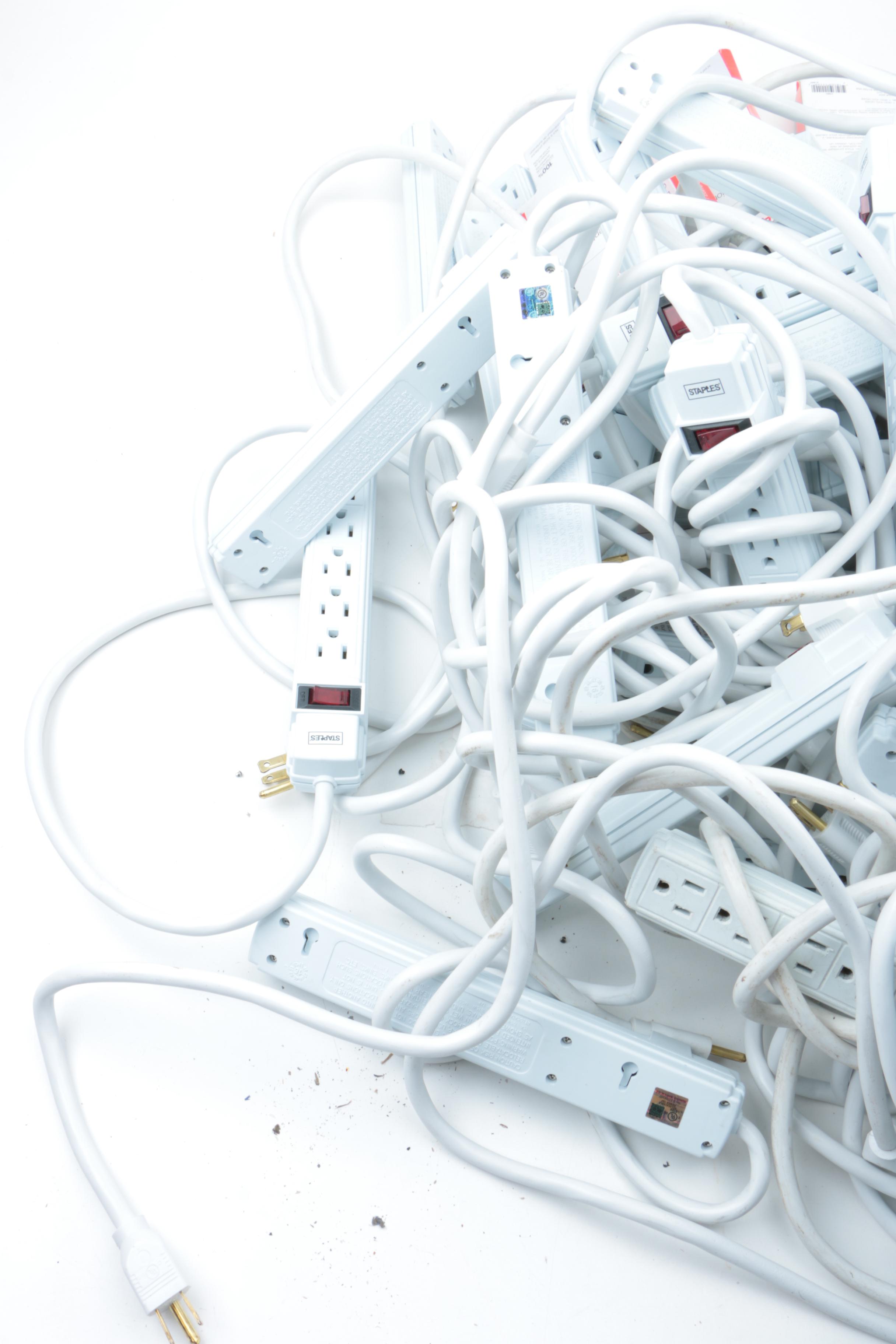 Collection of Staples Six Foot Power Strips