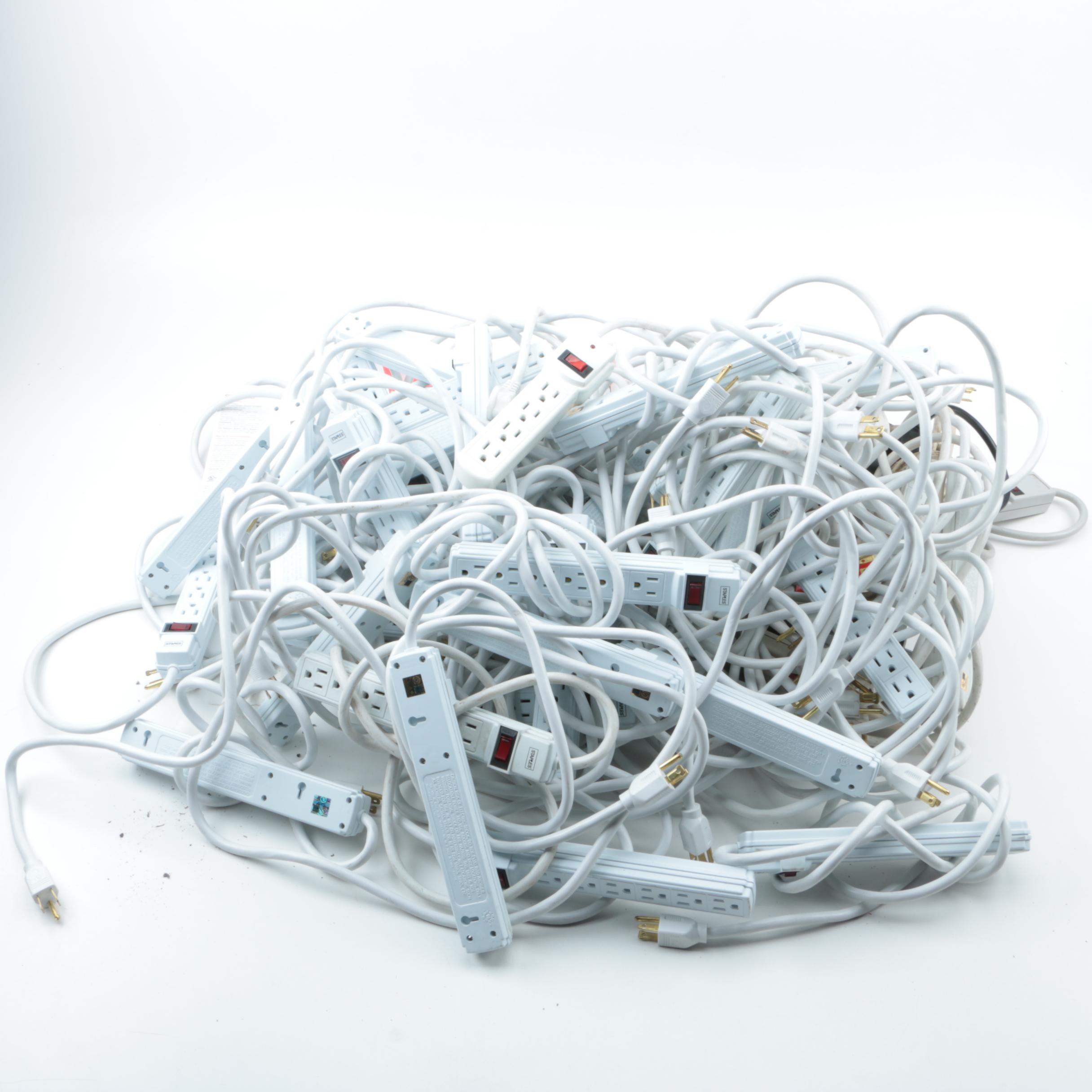 Collection of Staples Six Foot Power Strips