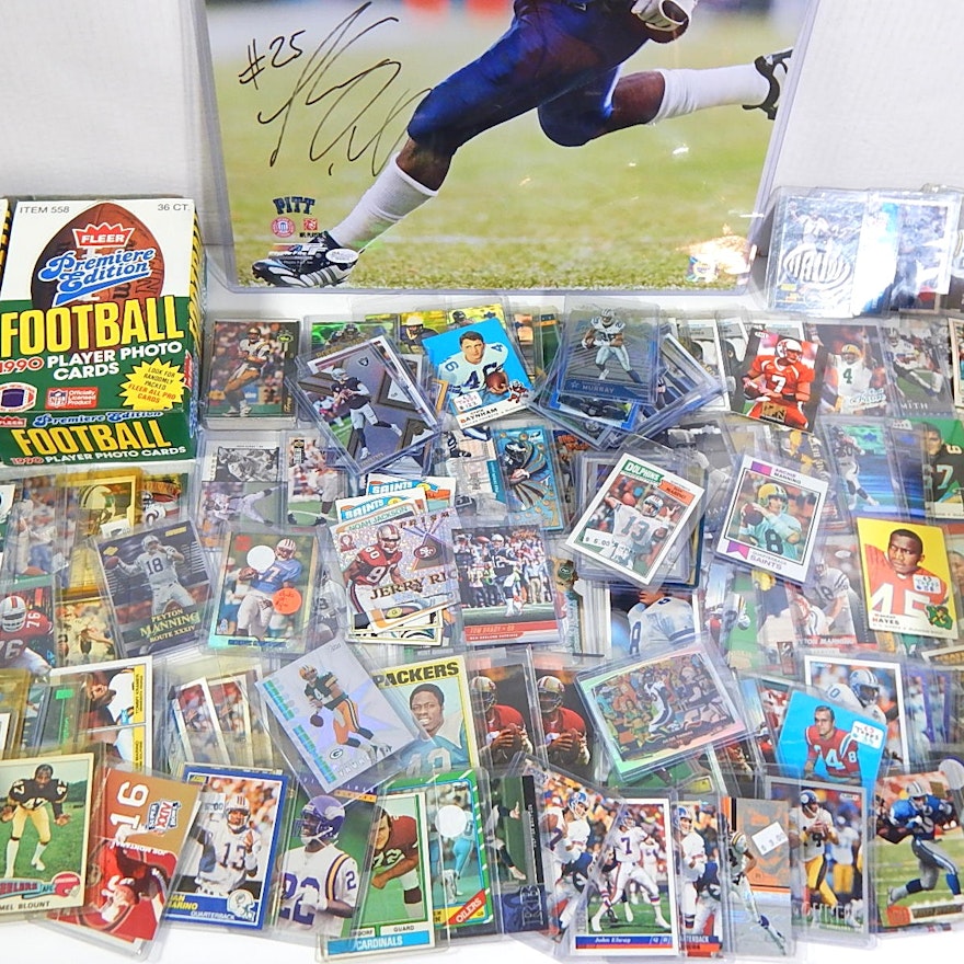 Large Football Card and Memorabilia Collection