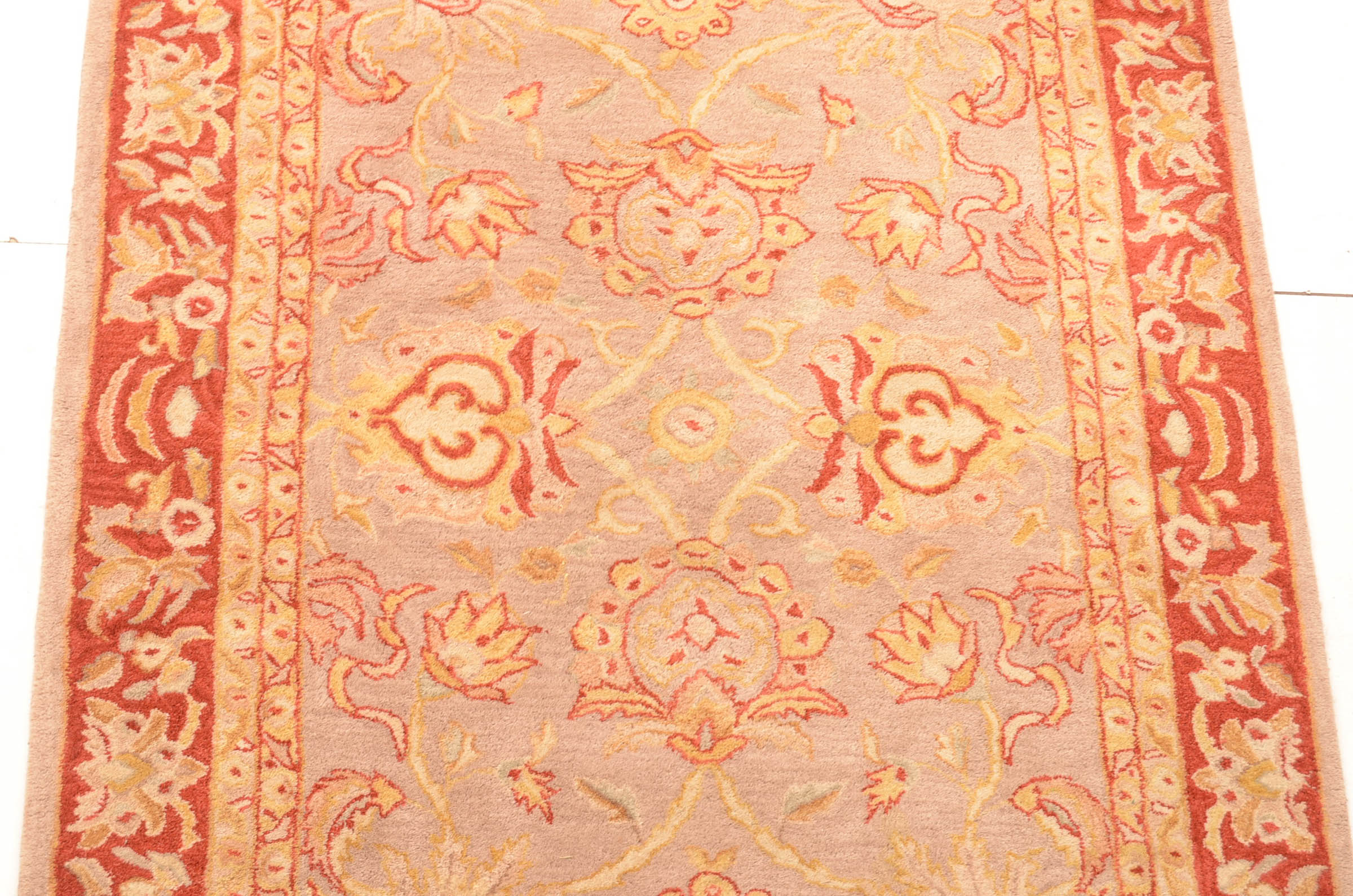 Red Floral Area Rug