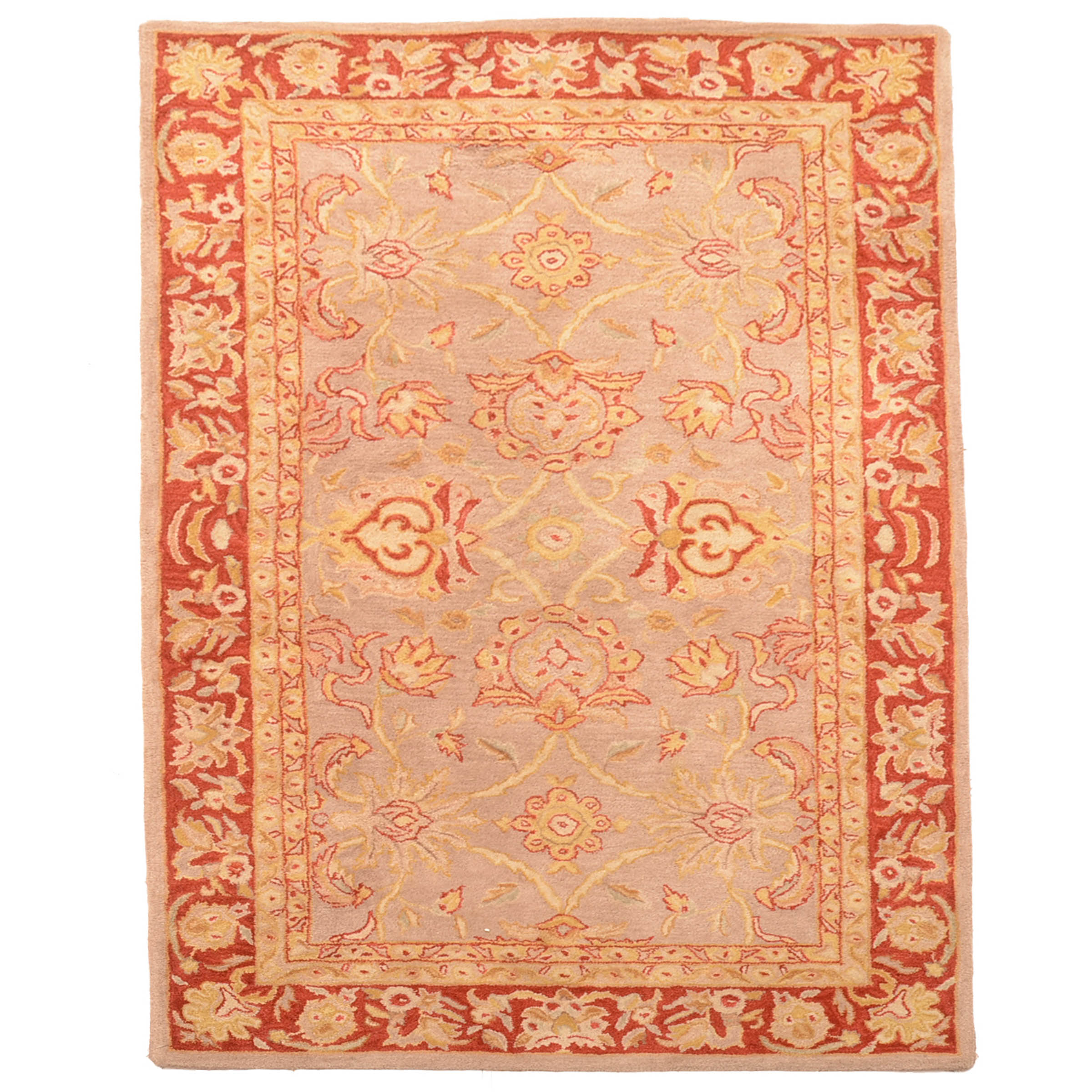 Red Floral Area Rug