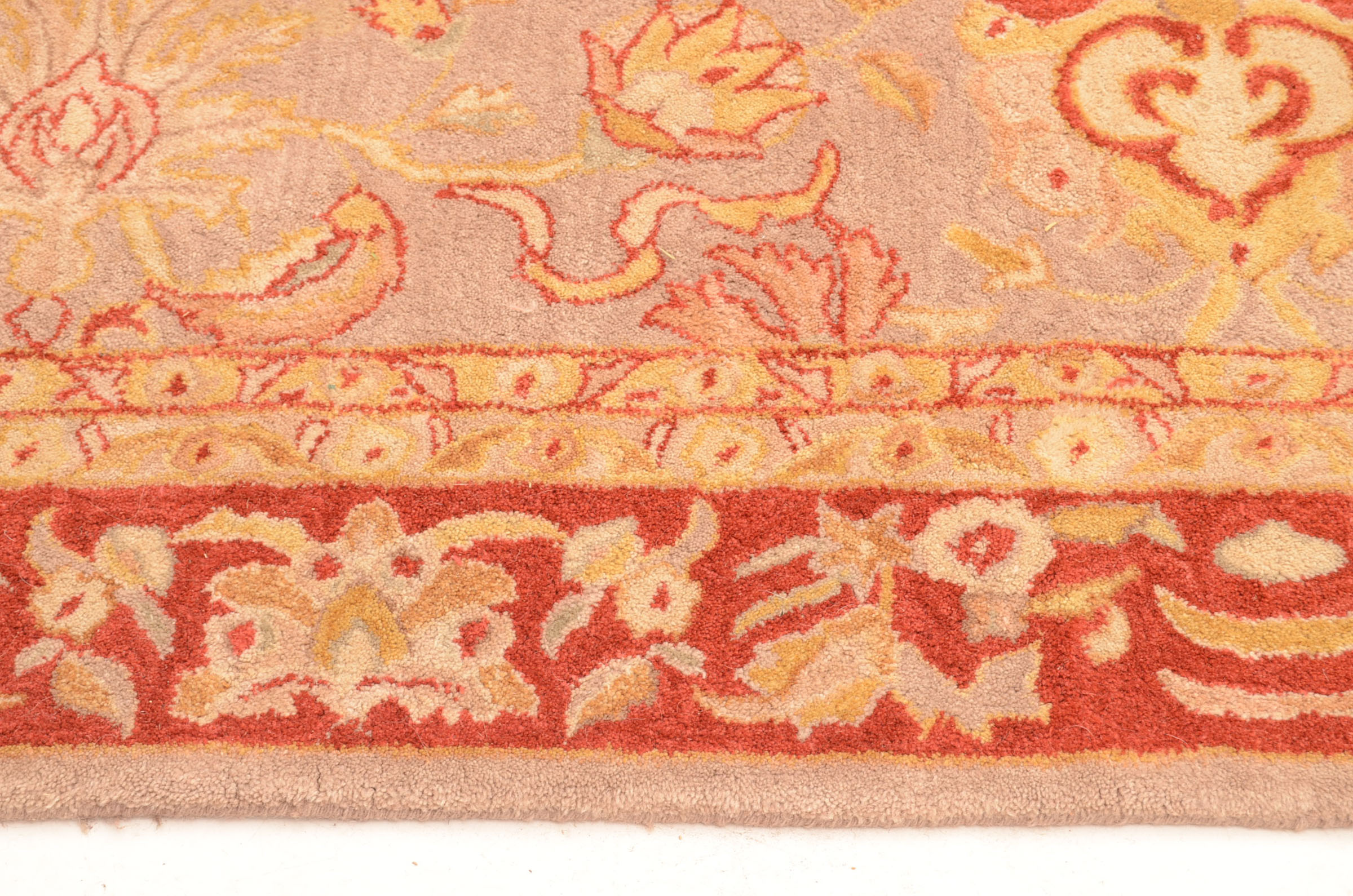 Red Floral Area Rug