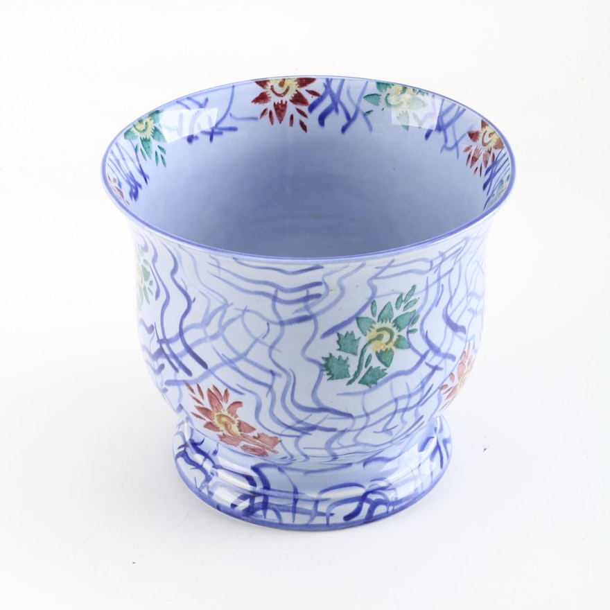 Tiffany & Co. "Alfama" Floral Motif Ceramic Cachepot