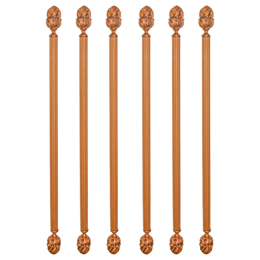 Decorative Gold Painted Curtain Rods