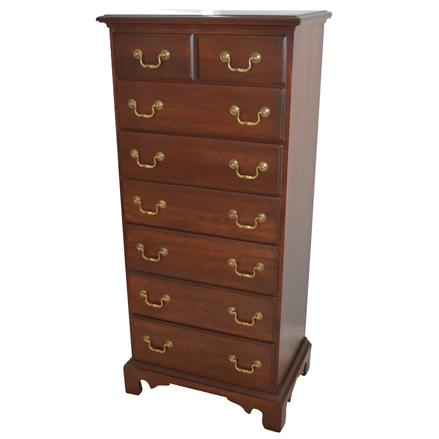 George II Style Tall Chest of Seven Drawers