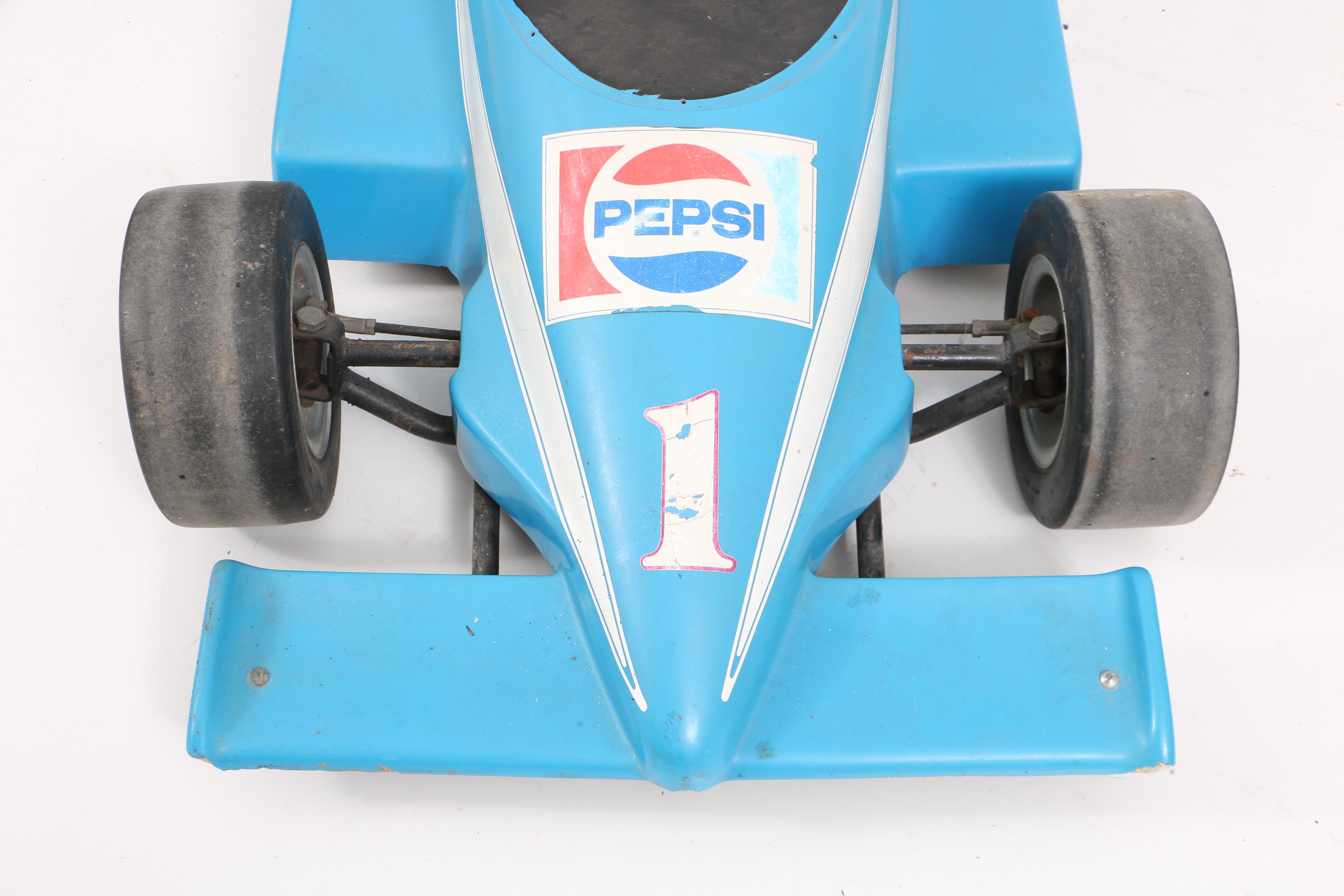 Vintage Indy Car Style Go-Kart with Pepsi Decals