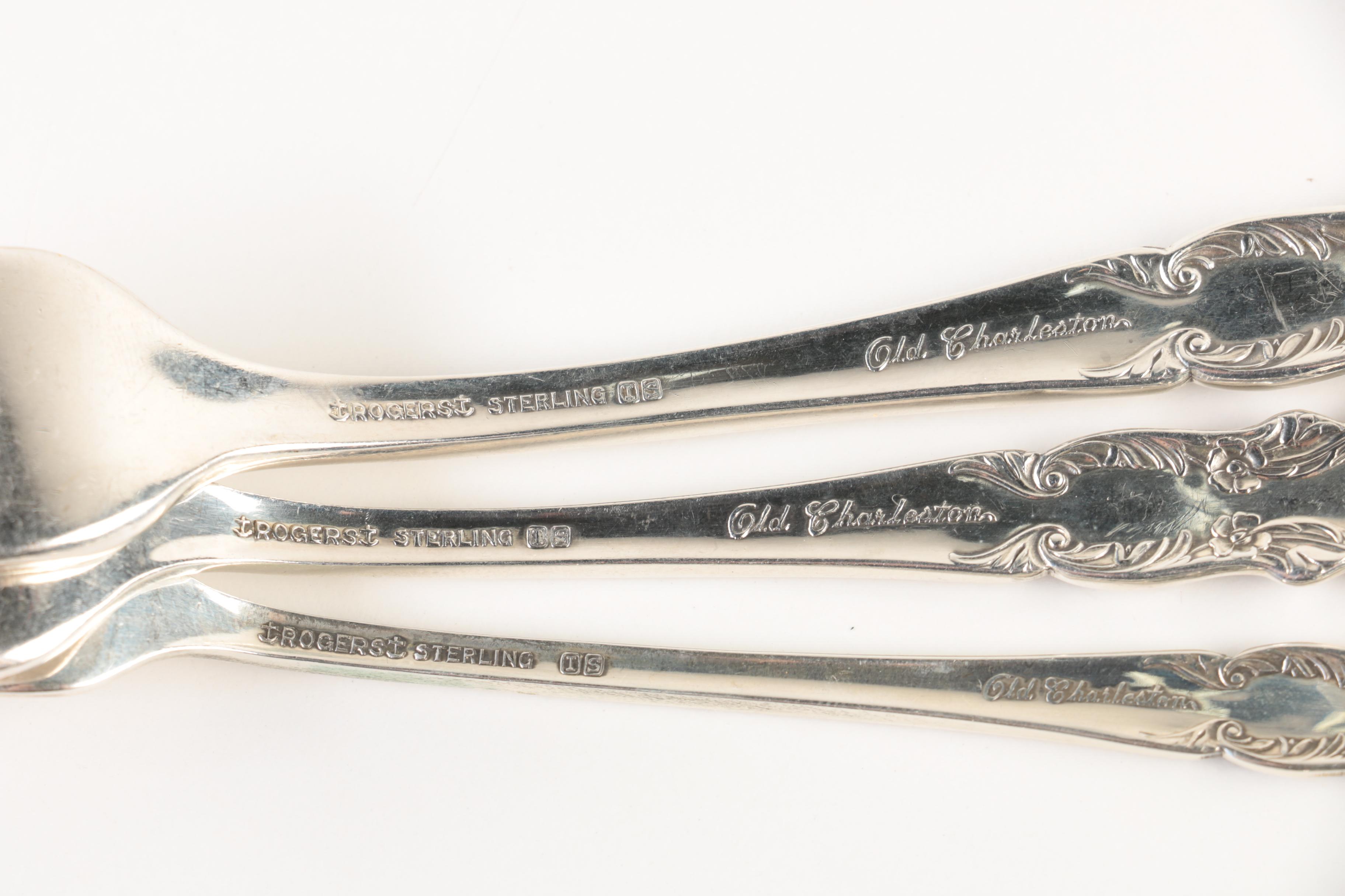 Rogers "Old Charleston" Sterling Silver Flatware Set with Chest