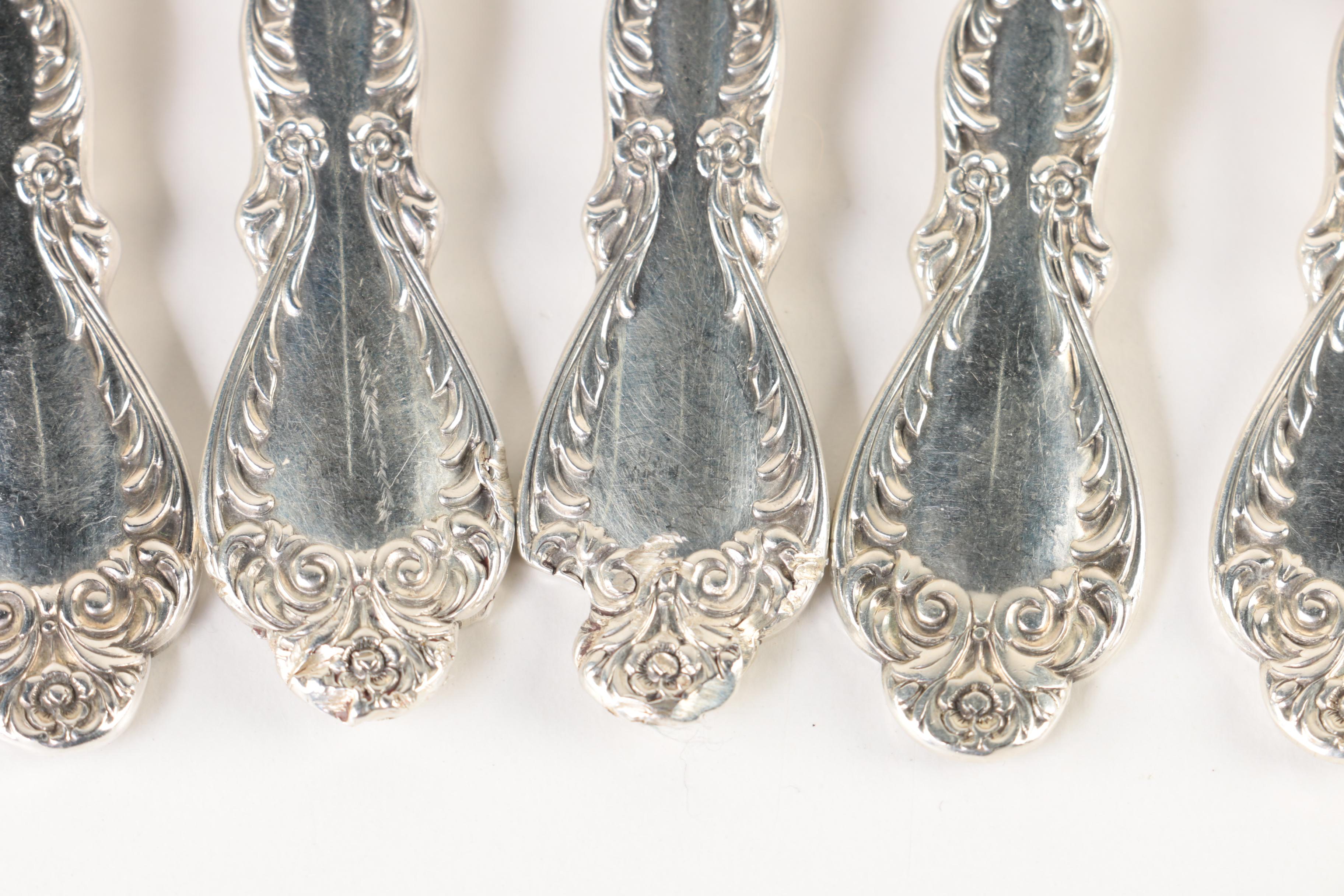 Rogers "Old Charleston" Sterling Silver Flatware Set with Chest