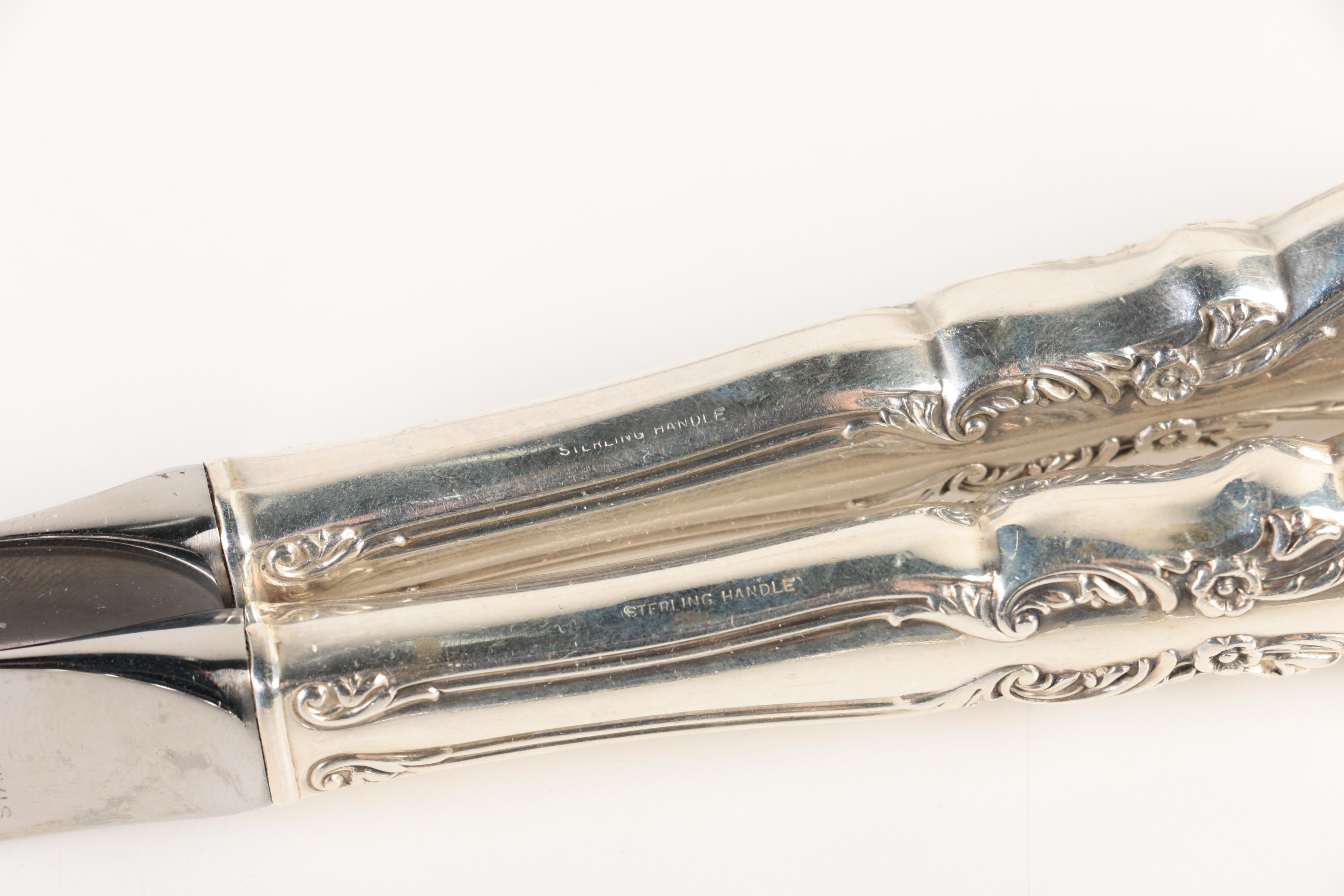 Rogers "Old Charleston" Sterling Silver Flatware Set with Chest