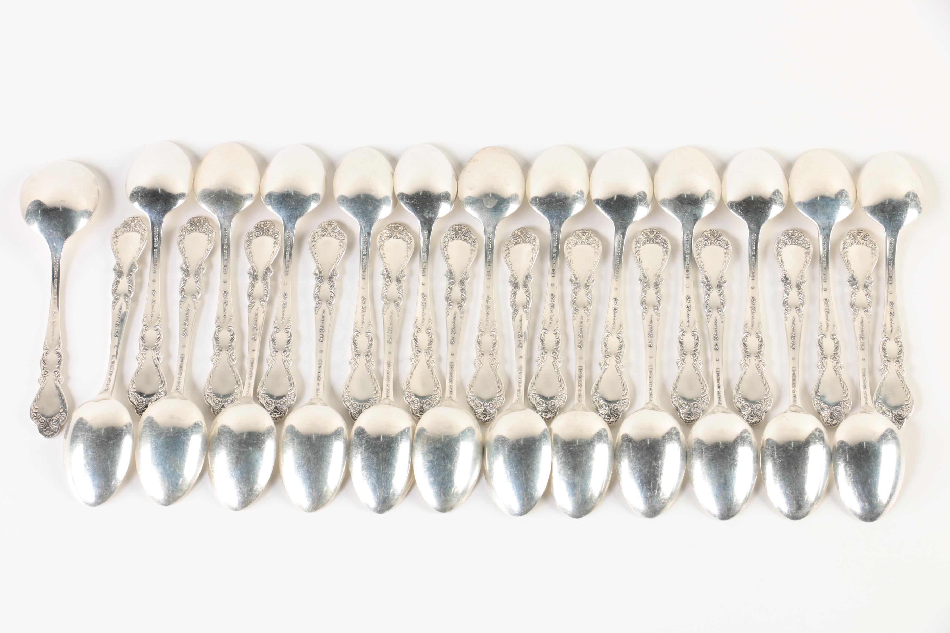Rogers "Old Charleston" Sterling Silver Flatware Set with Chest