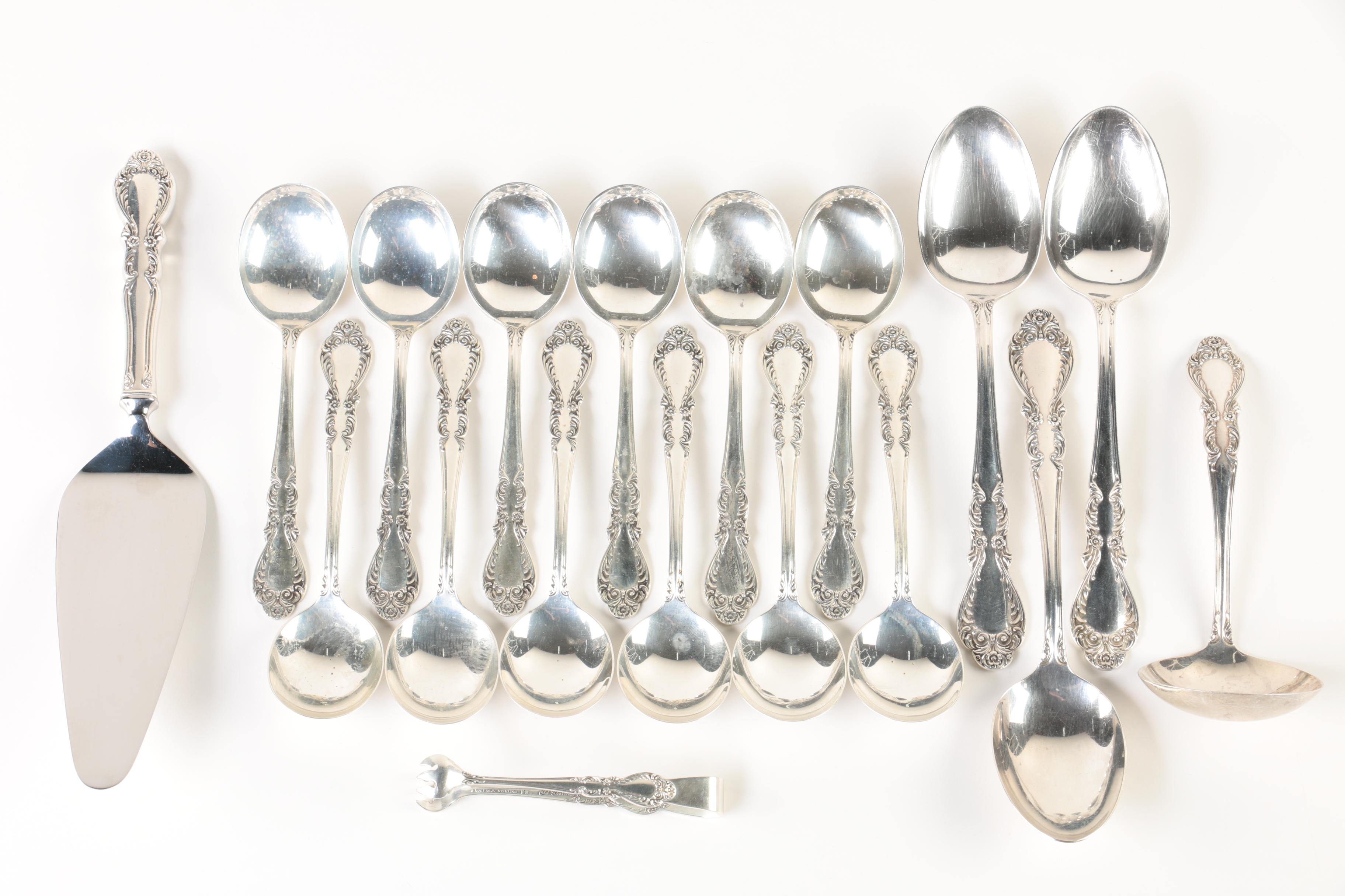 Rogers "Old Charleston" Sterling Silver Flatware Set with Chest