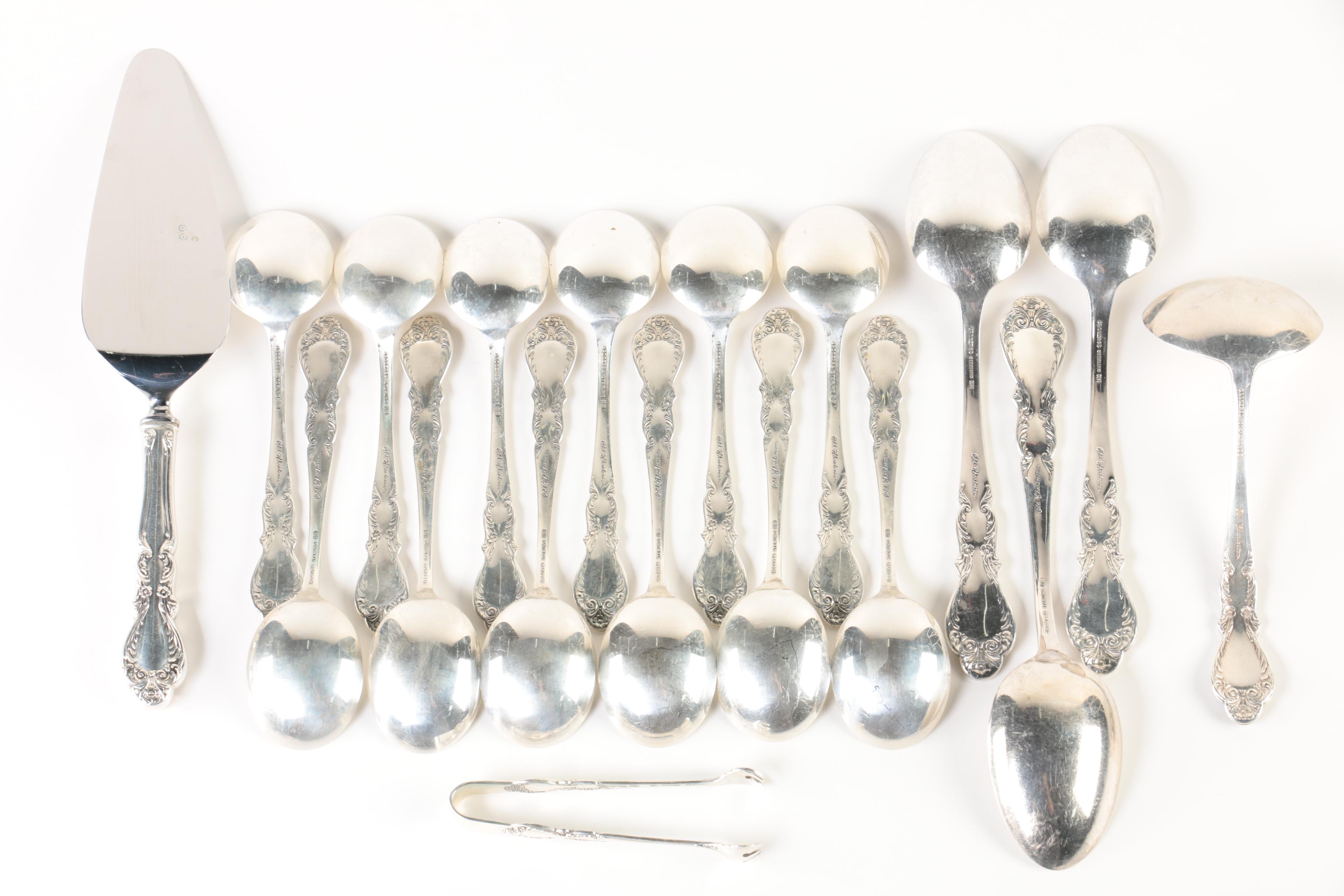 Rogers "Old Charleston" Sterling Silver Flatware Set with Chest