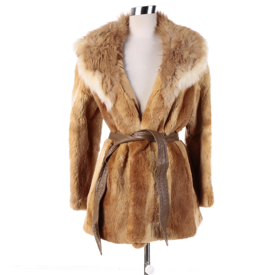 Women's Vintage Titche-Goettinger Guanaco Fur Coat