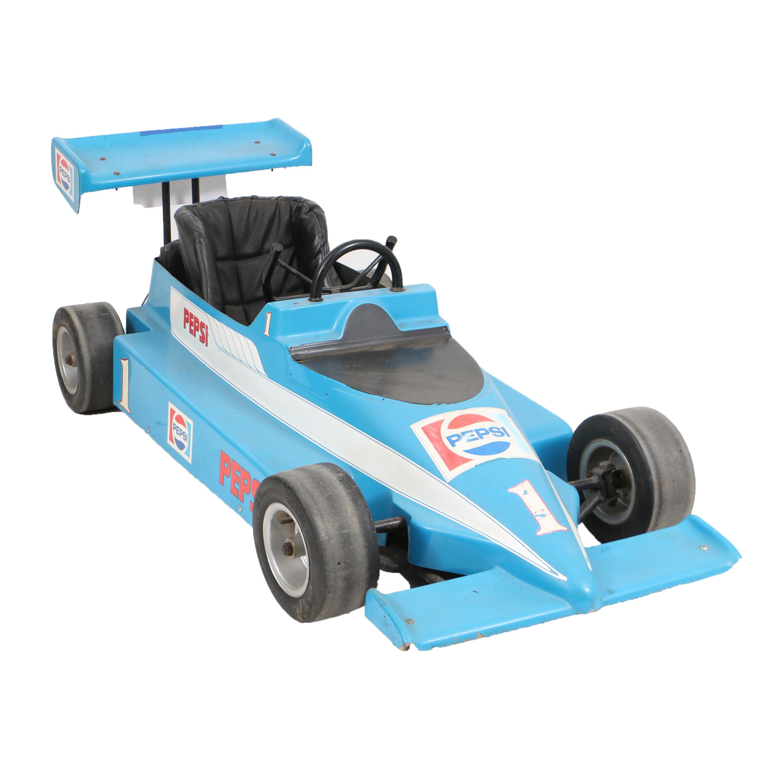 Vintage Indy Car Style Go-Kart with Pepsi Decals