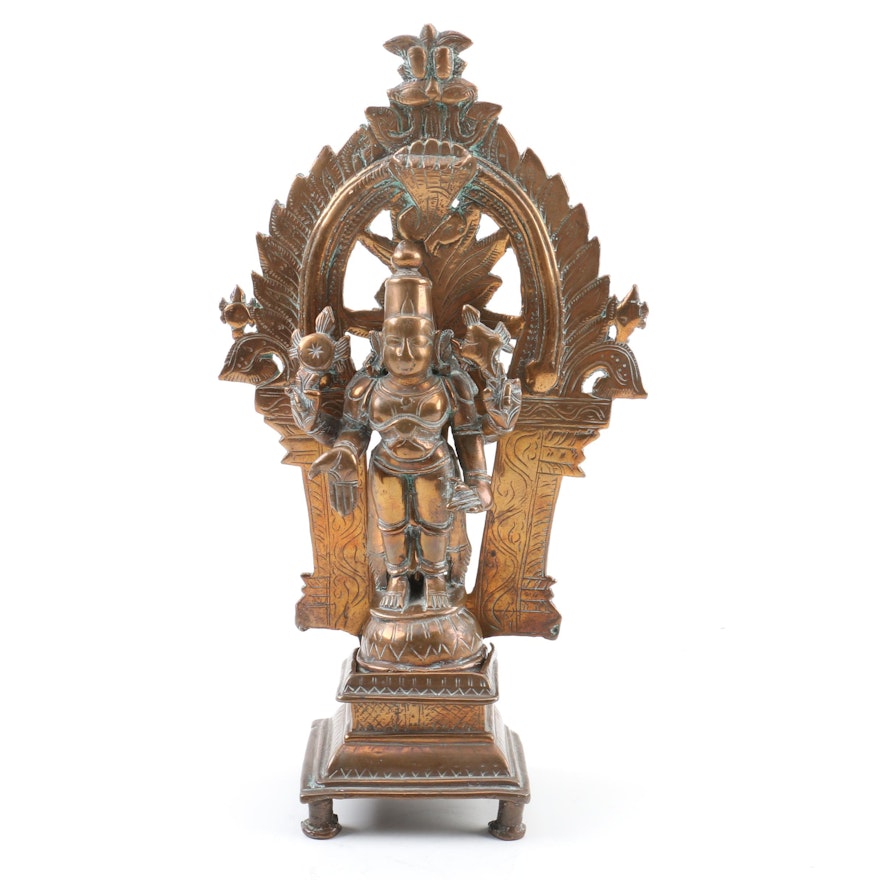 Indian Bronze Lakshmi Statue