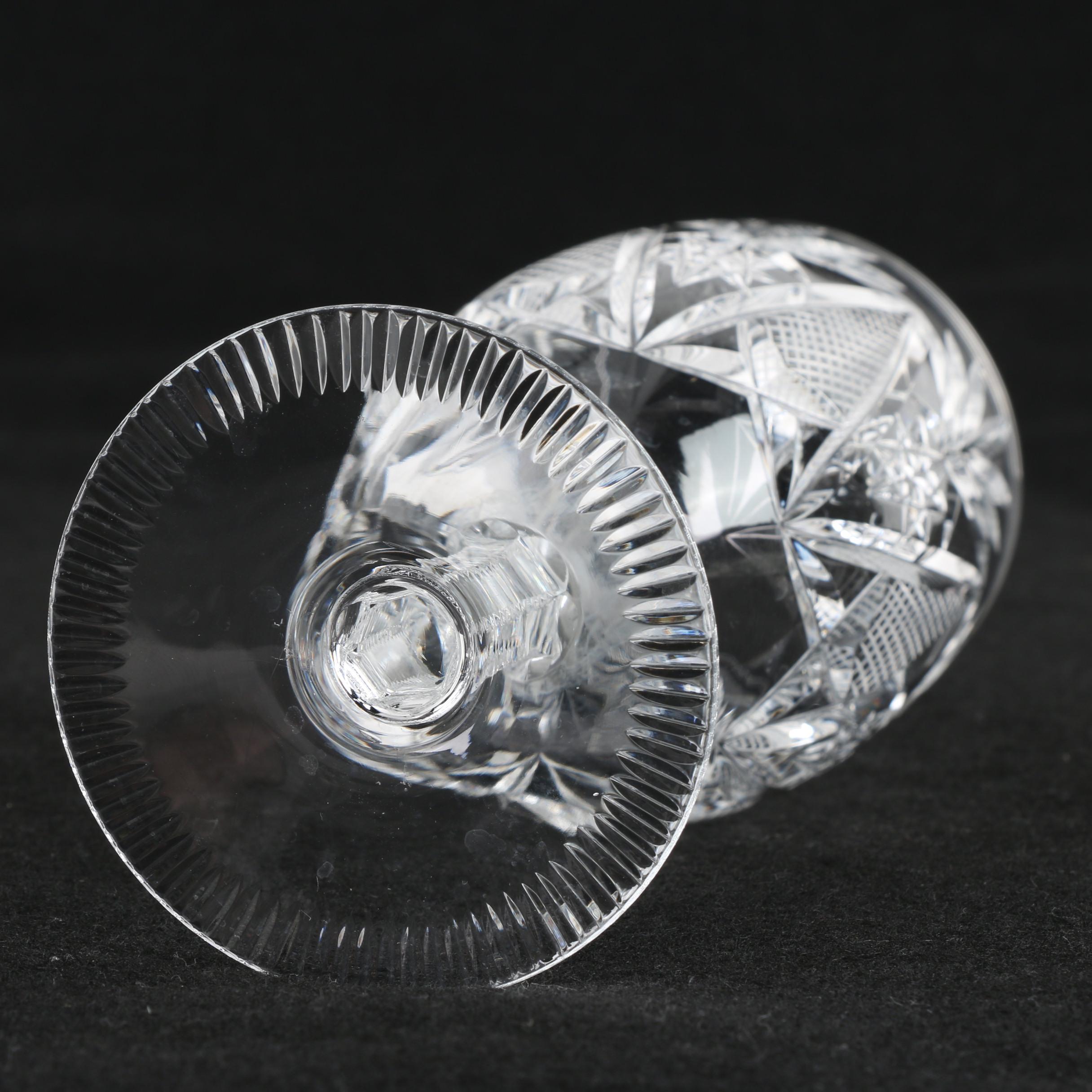 Cut Crystal Iced Tea Glasses