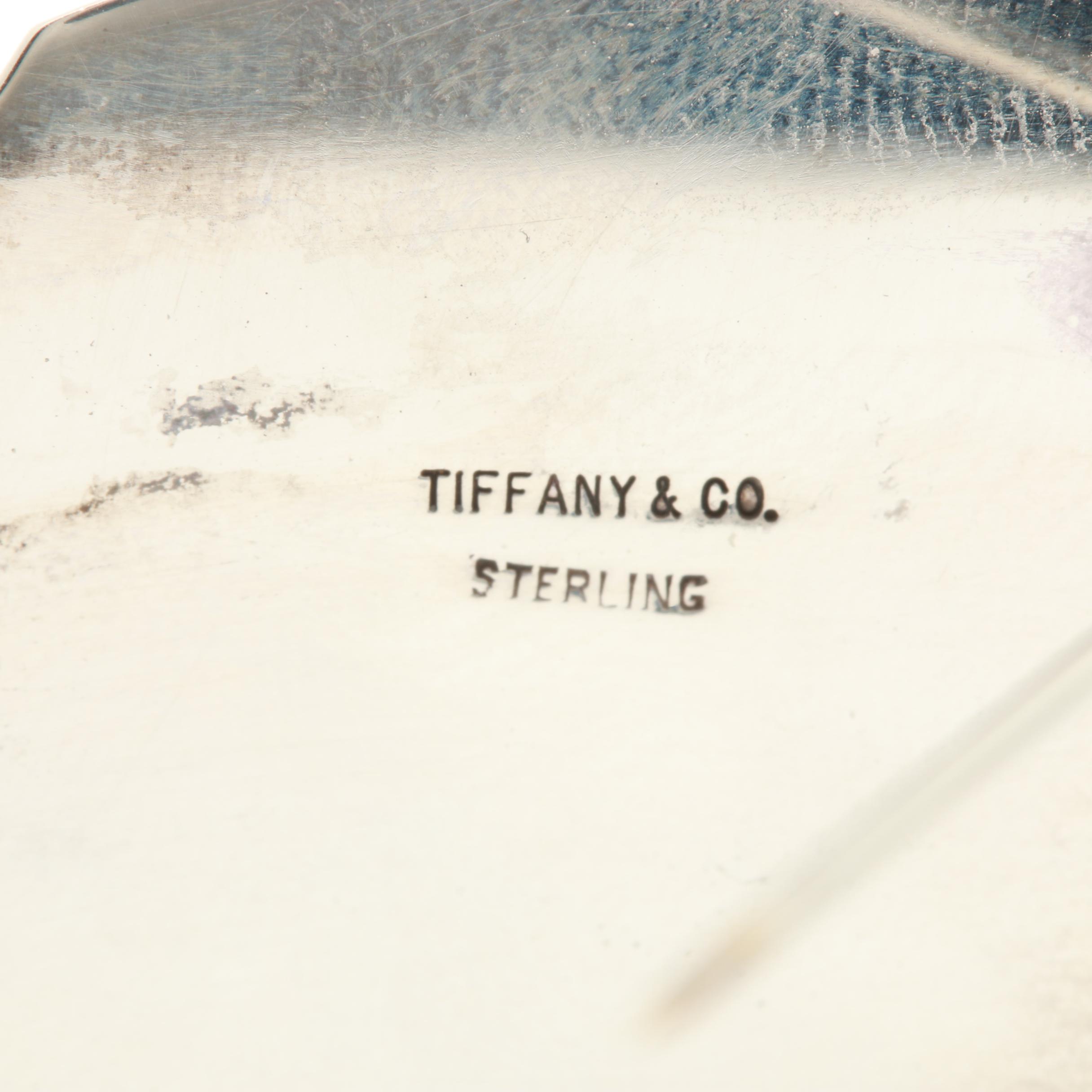 Tiffany & Co. Sterling Silver Favrile Glass Scarab Brooch