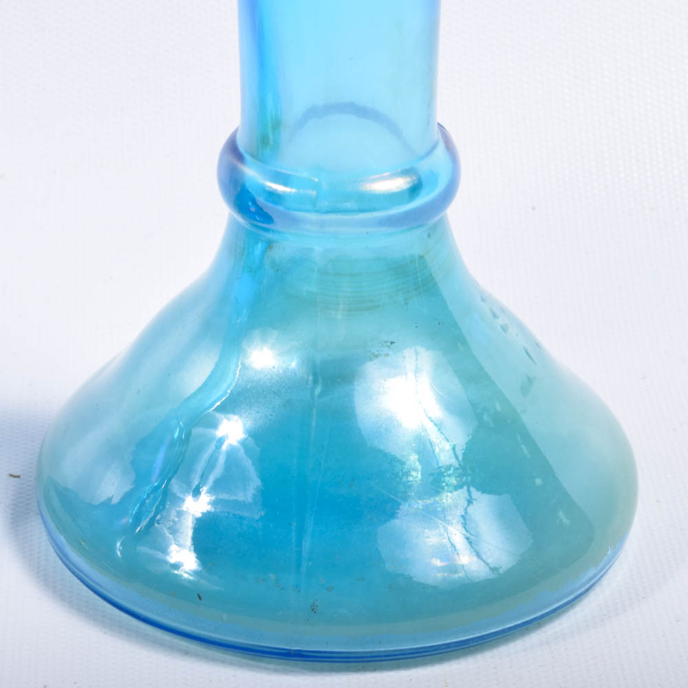 Vintage Blue Glass Decor