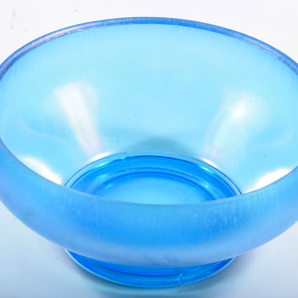 Vintage Blue Glass Decor