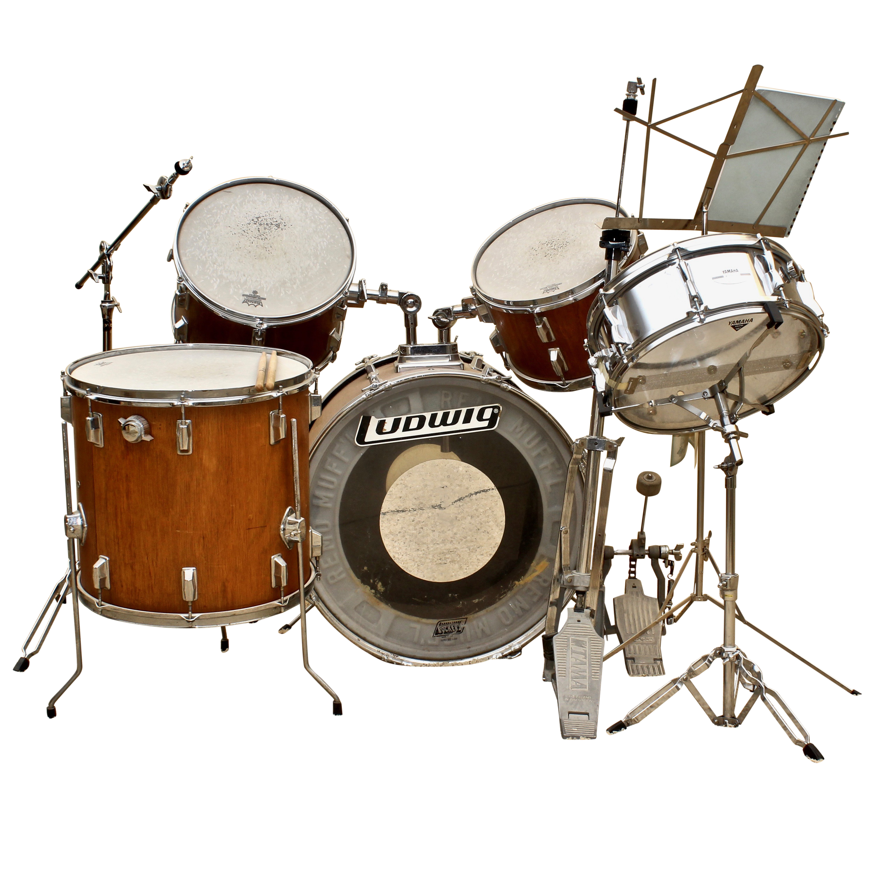 Pearl Ludwig Yamaha Drum Set and Cymbal Stands