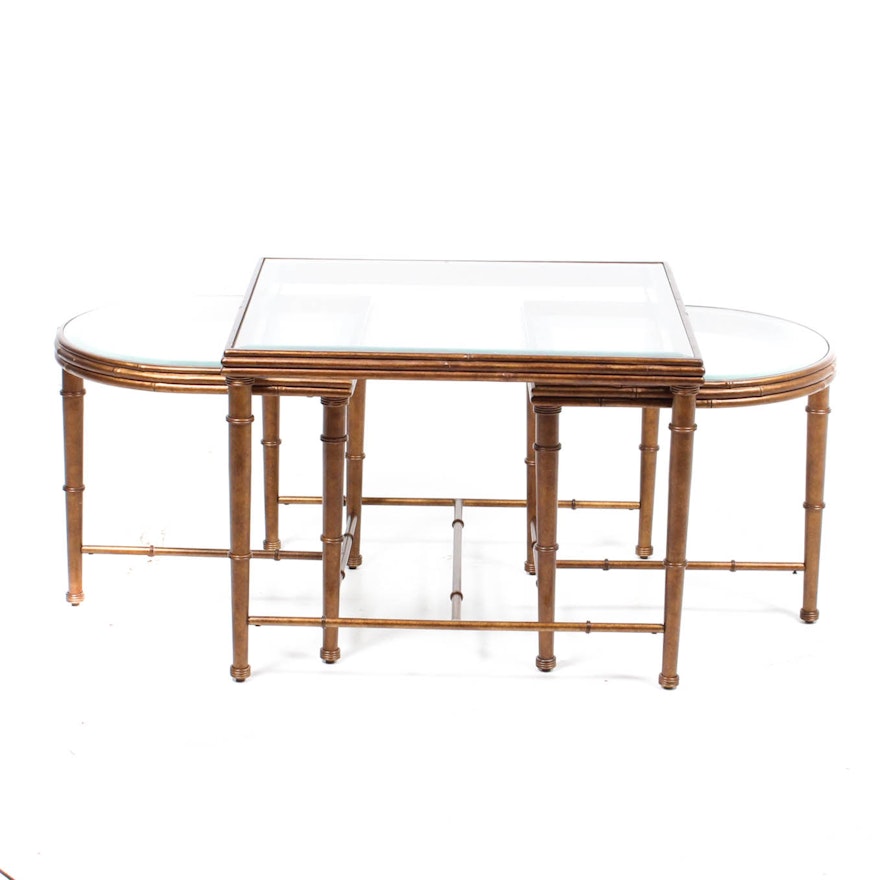 Gold Accented Nesting Tables